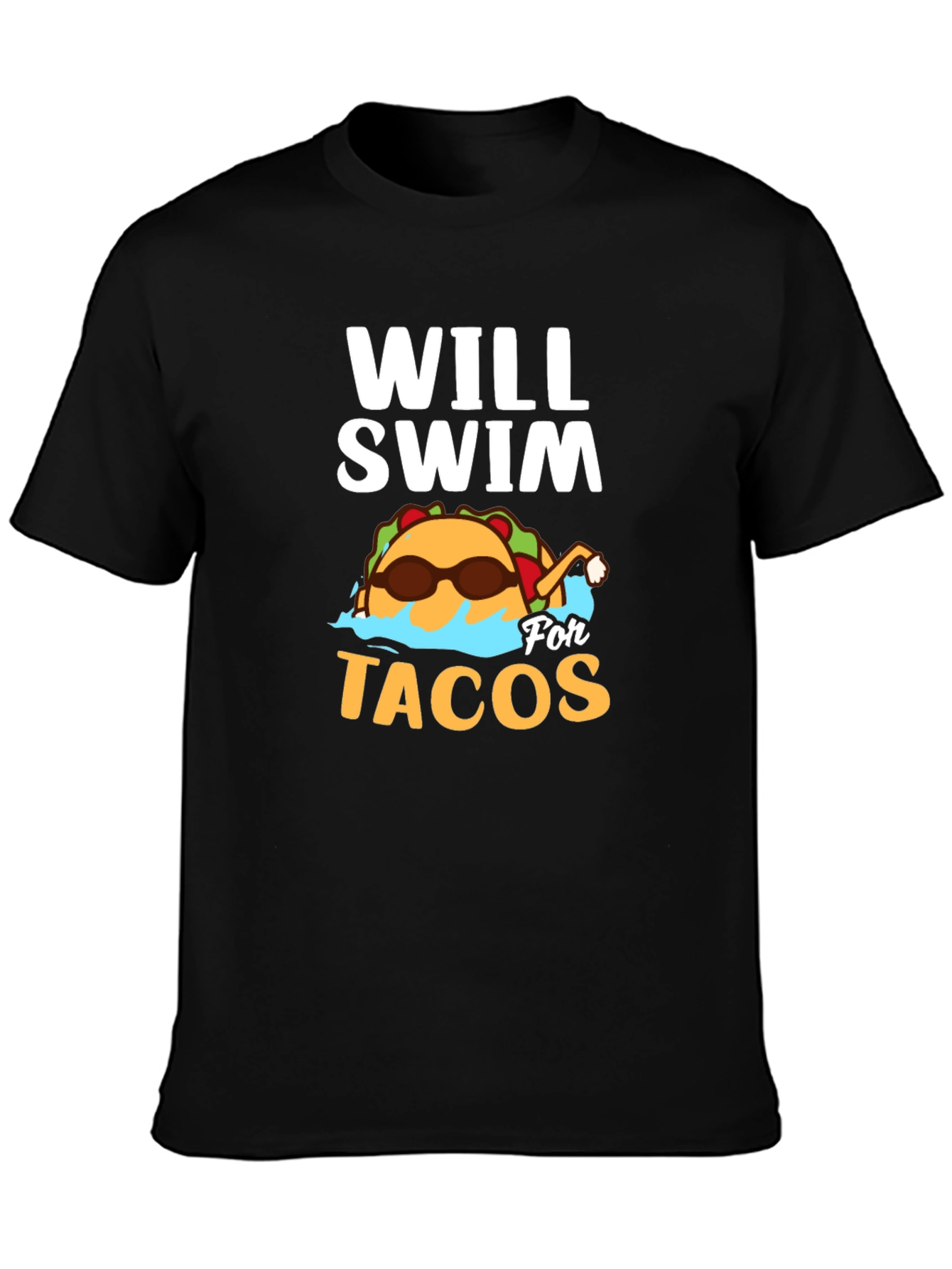 Will Swim for Tacos Graphic T-Shirt