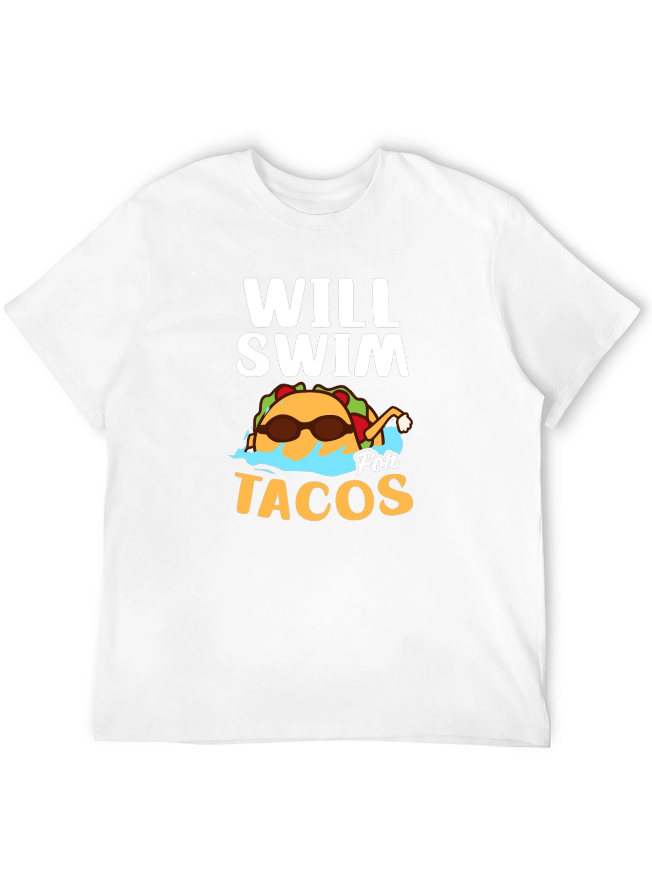 Will Swim for Tacos Graphic T-Shirt