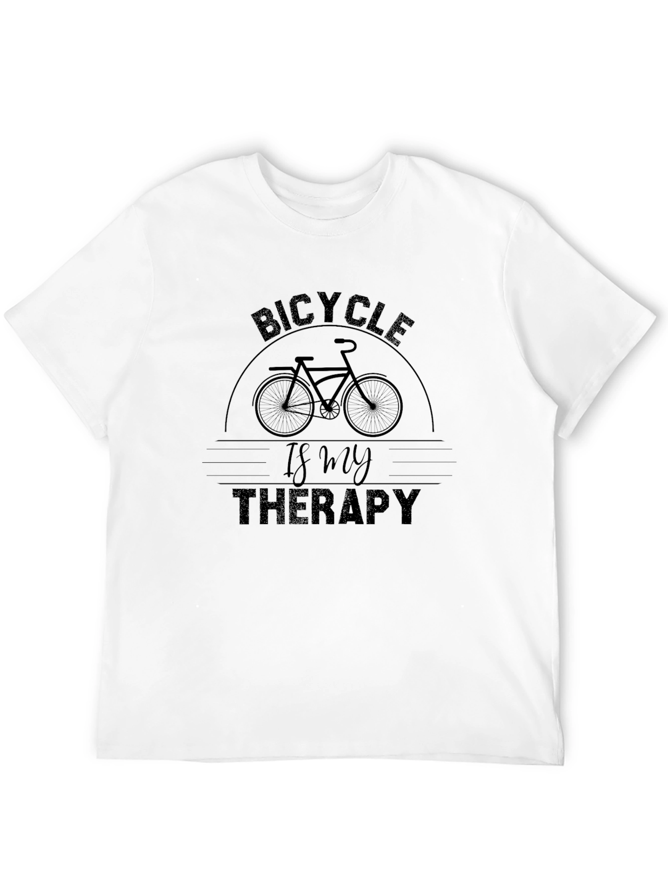 Bicycle Is My Therapy T-Shirt - Cycling Lover Gift
