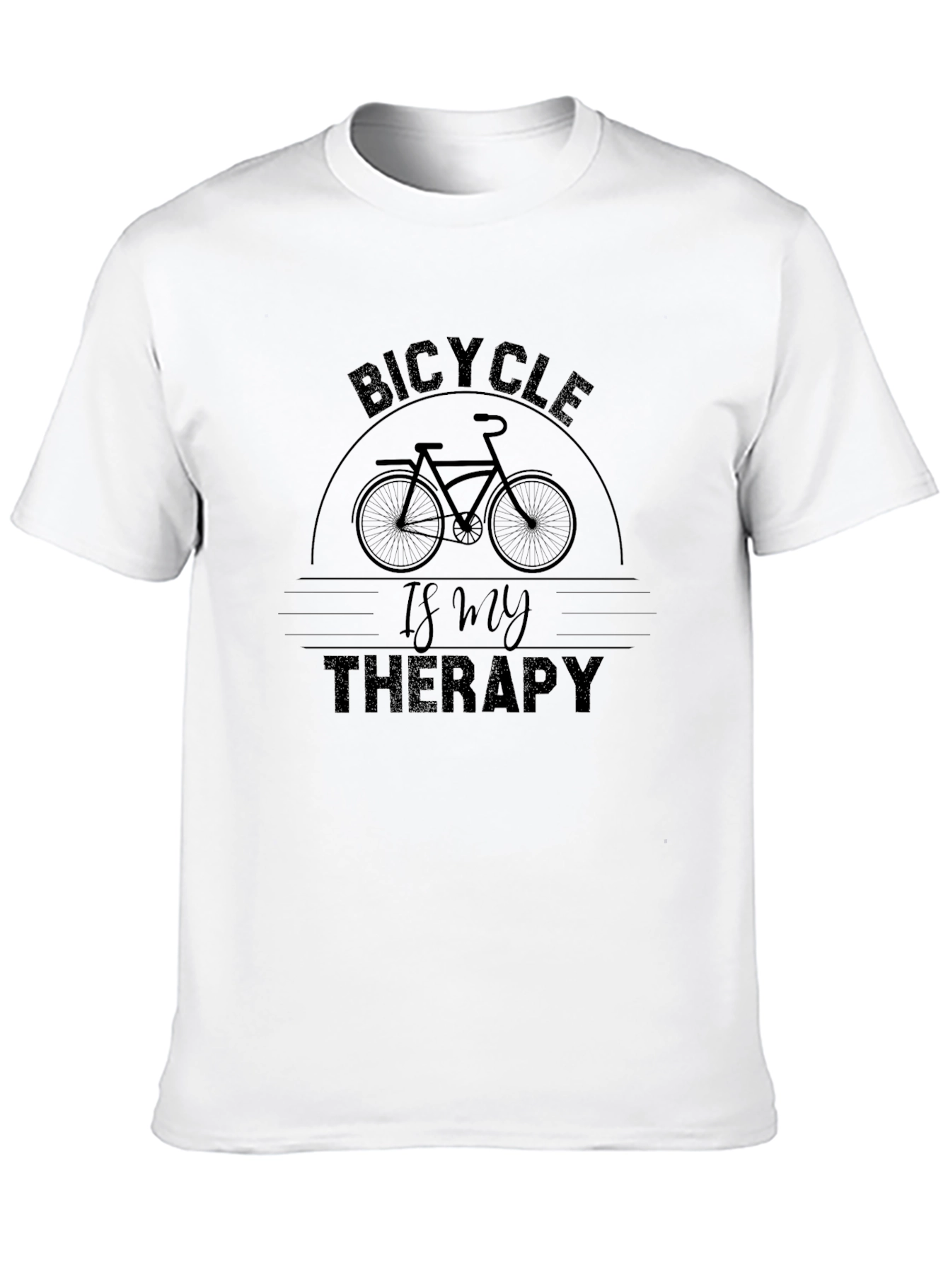 Bicycle Is My Therapy T-Shirt - Cycling Lover Gift