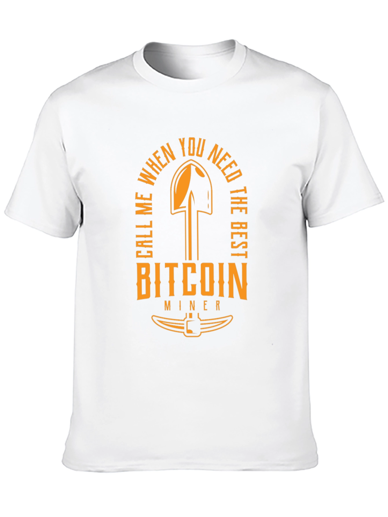 Bitcoin Miner Graphic T-Shirt - Black Crew Neck Tee