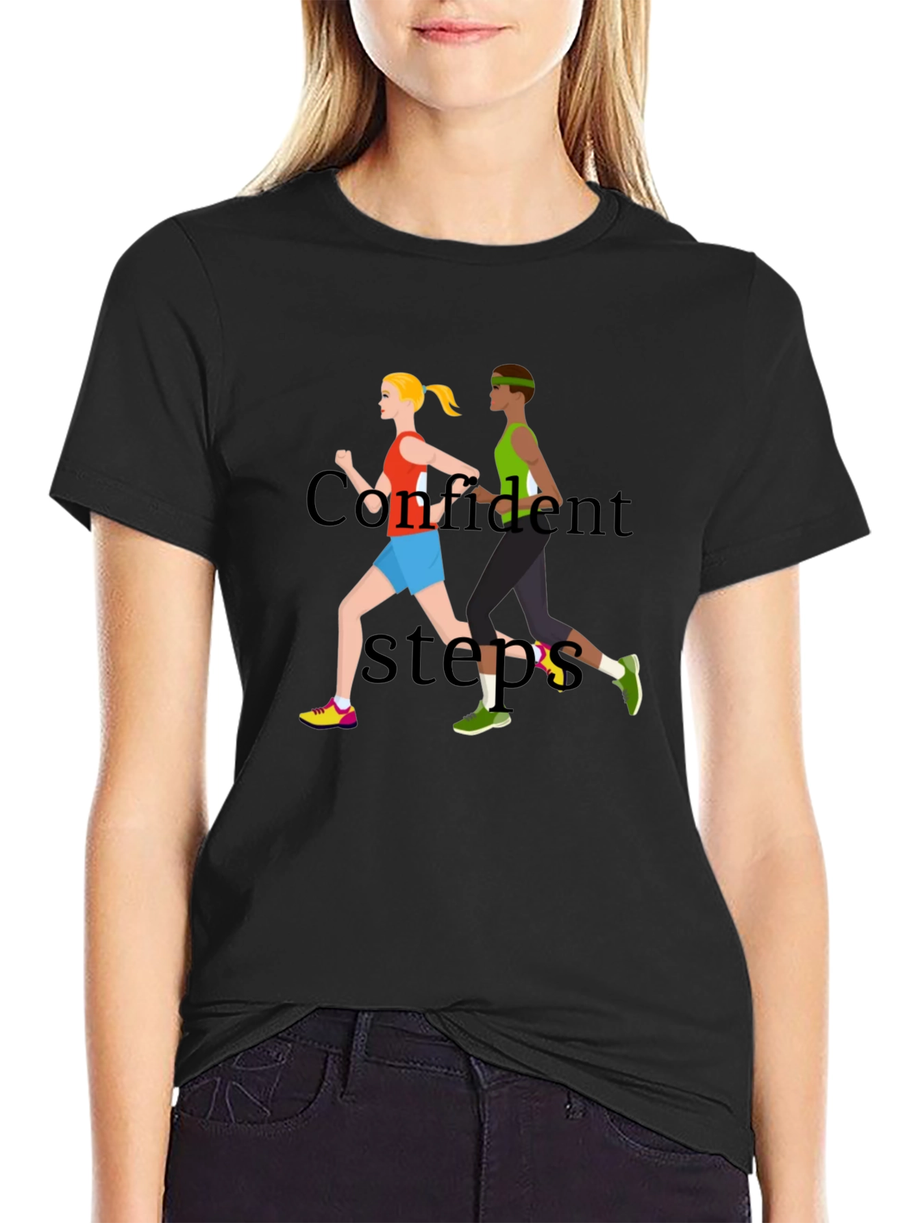 Running Buddies Black T-Shirt