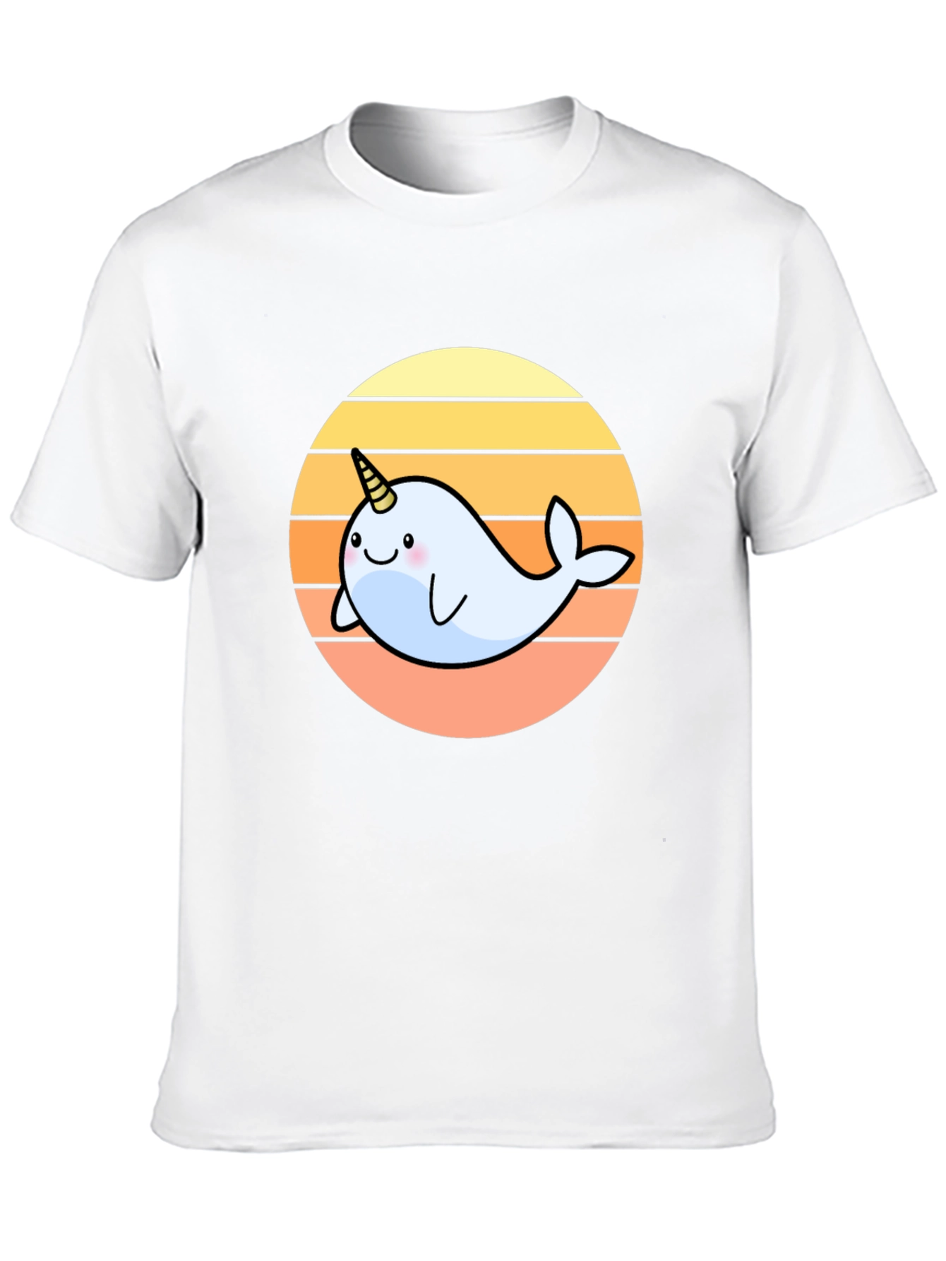 Narwhal Sunset Graphic T-Shirt - Cute & Stylish