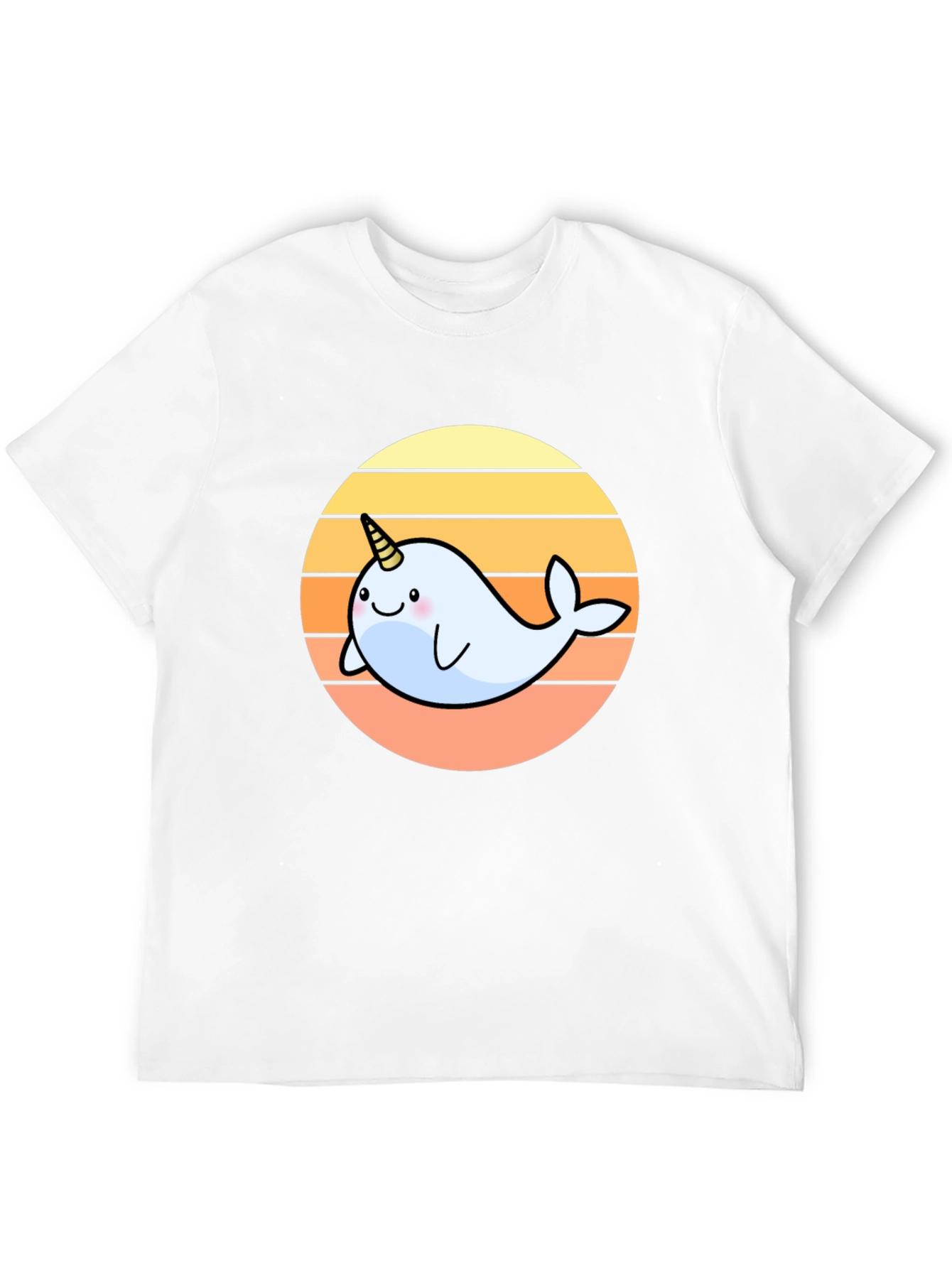 Narwhal Sunset Graphic T-Shirt - Cute & Stylish