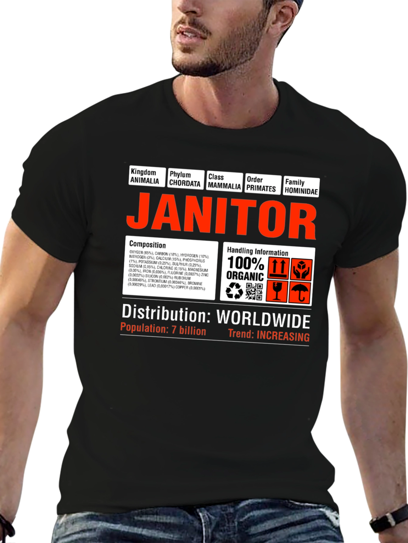 Janitor Hominidae Science T-Shirt