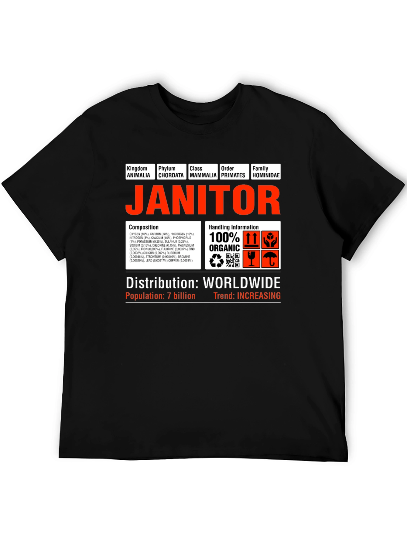 Janitor Hominidae Science T-Shirt
