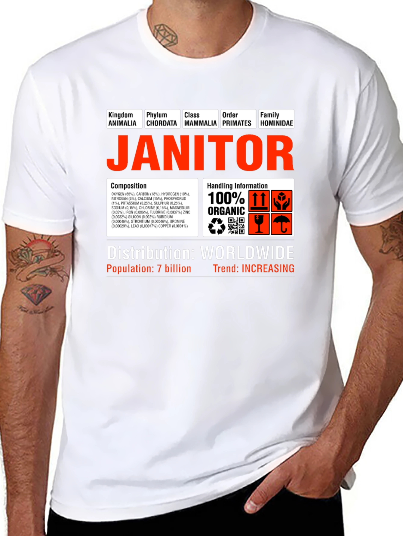 Janitor Hominidae Science T-Shirt
