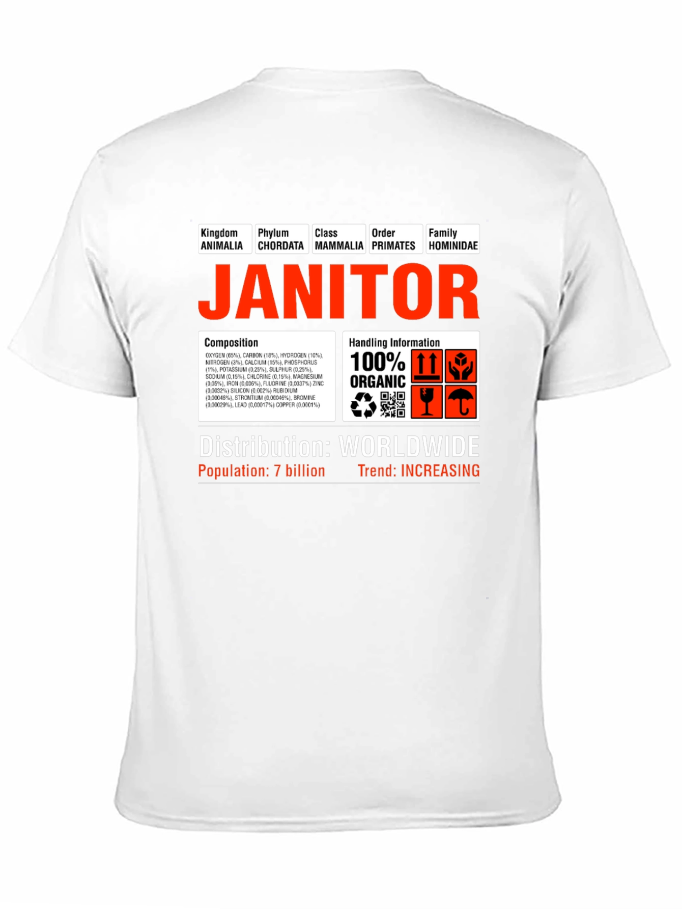 Janitor Hominidae Science T-Shirt