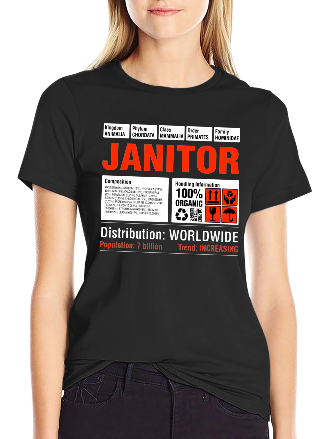 Janitor Hominidae Science T-Shirt