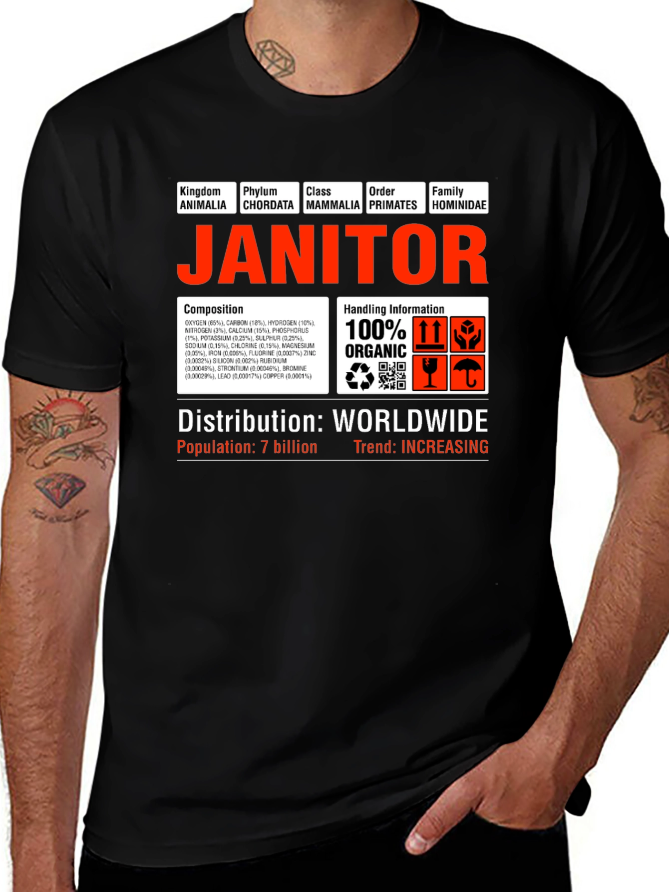 Janitor Hominidae Science T-Shirt