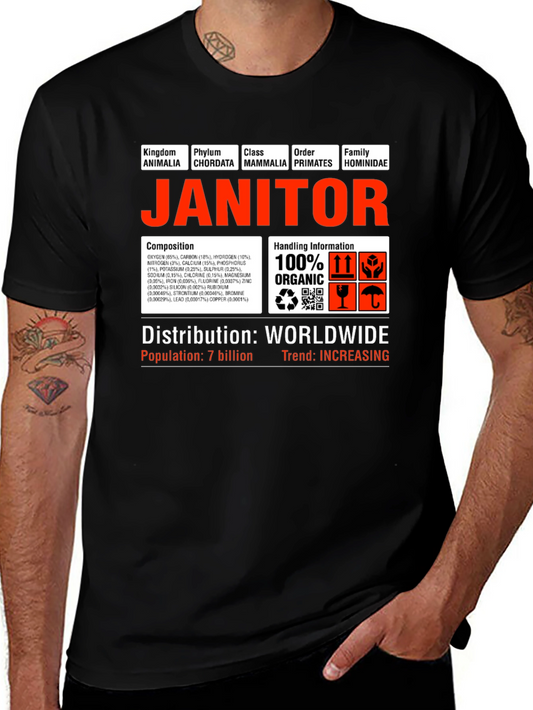 Janitor Hominidae Science T-Shirt