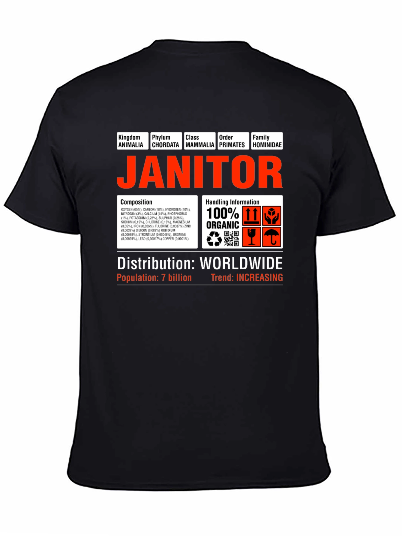 Janitor Hominidae Science T-Shirt