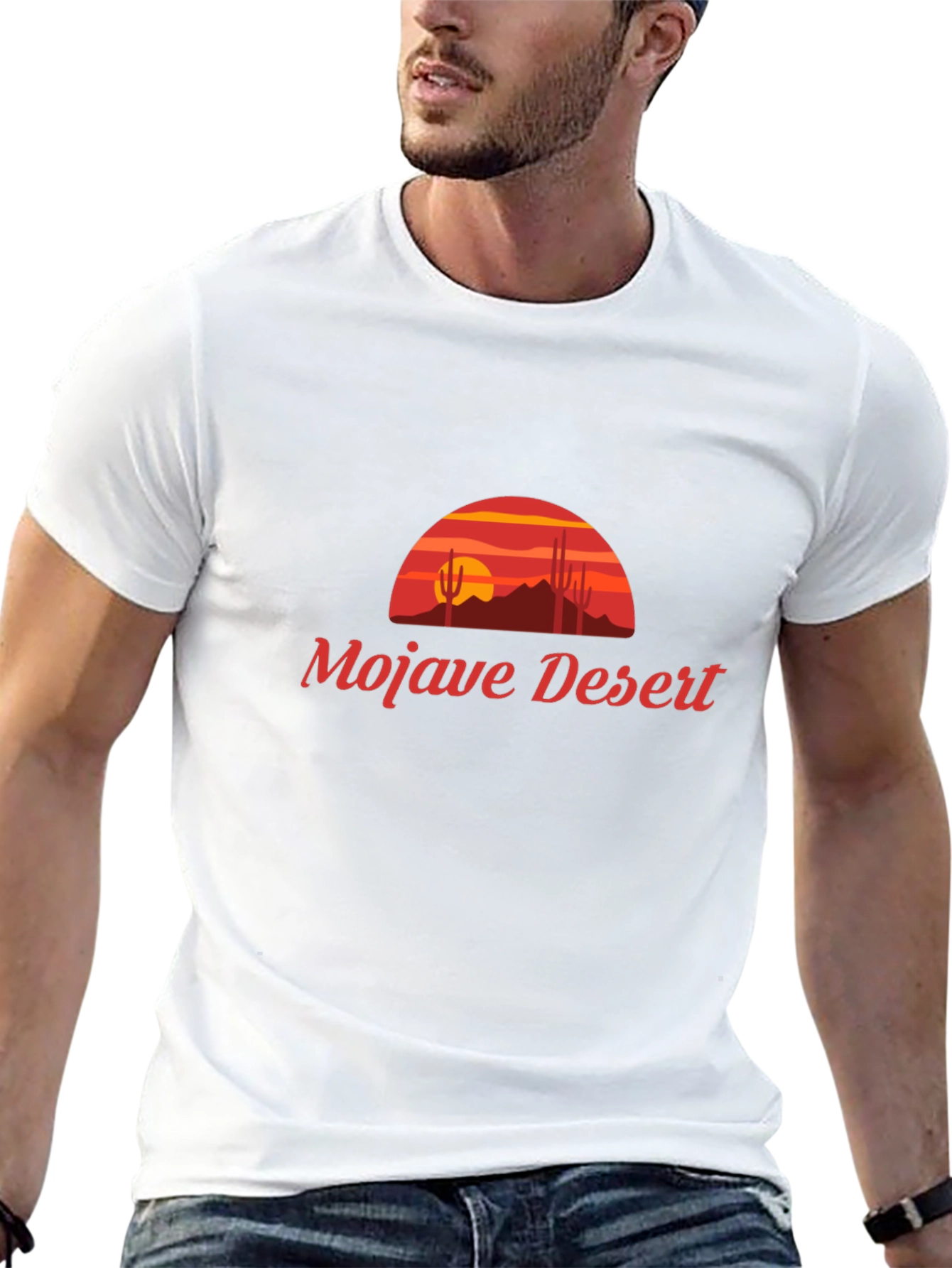 Mojave Desert Graphic T-Shirt - Black Cotton Tee