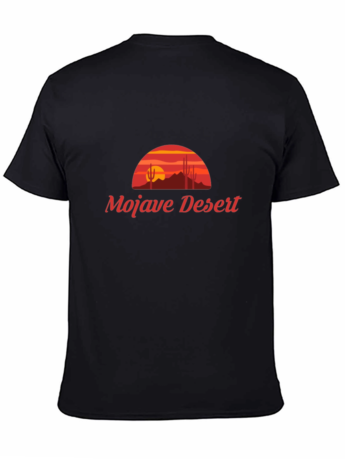 Mojave Desert Graphic T-Shirt - Black Cotton Tee