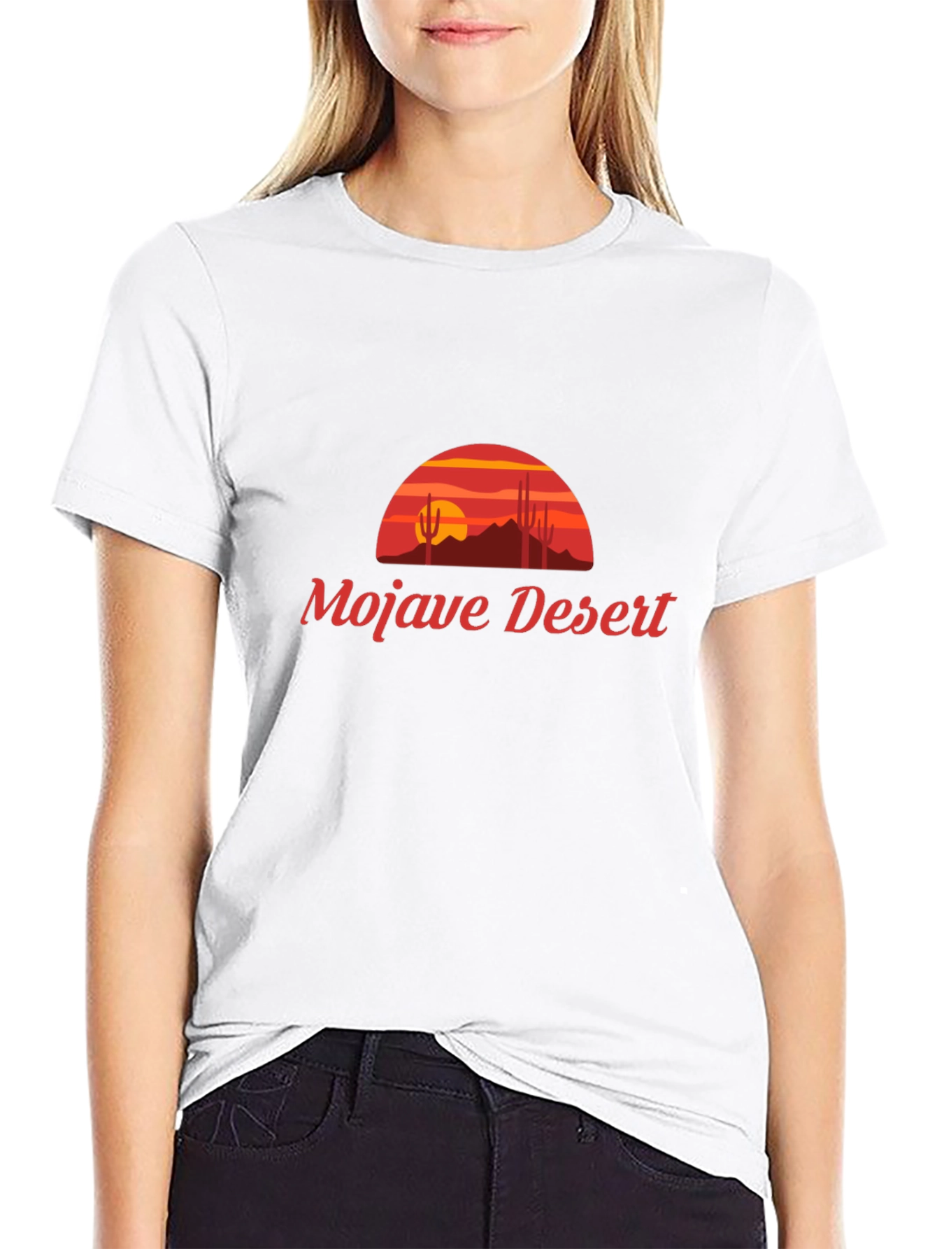 Mojave Desert Graphic T-Shirt - Black Cotton Tee