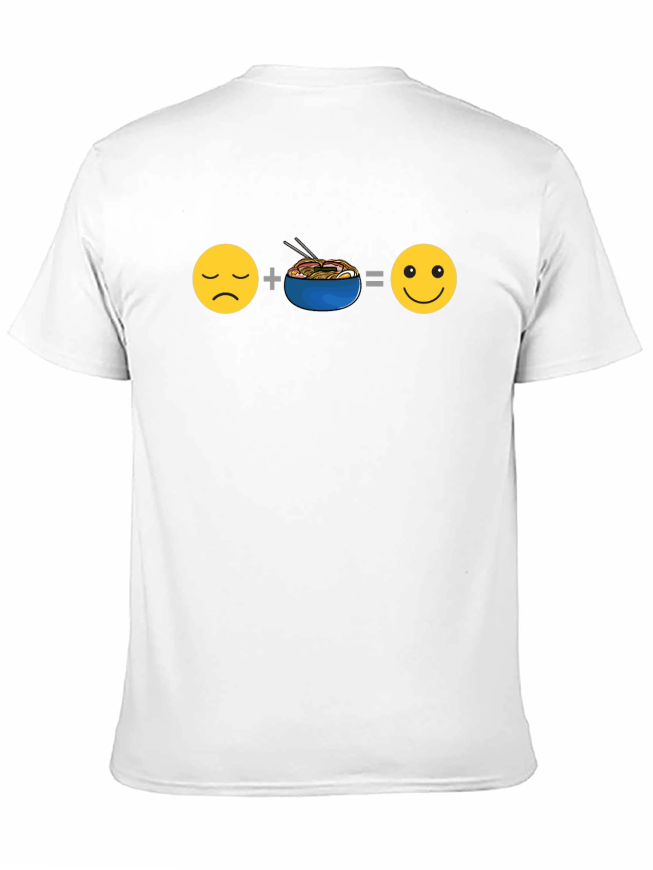 Ramen Equals Happy T-Shirt - Black