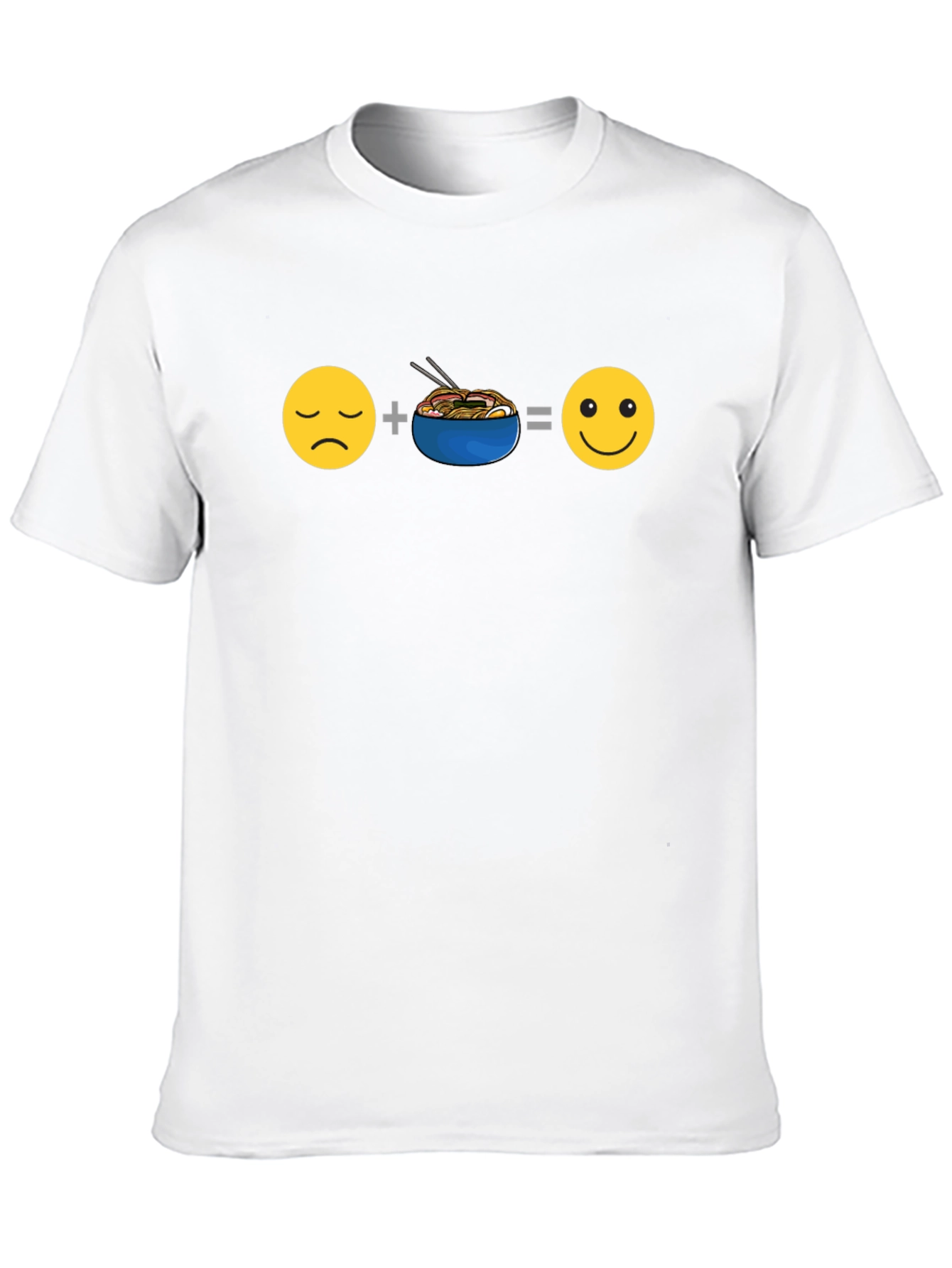 Ramen Equals Happy T-Shirt - Black
