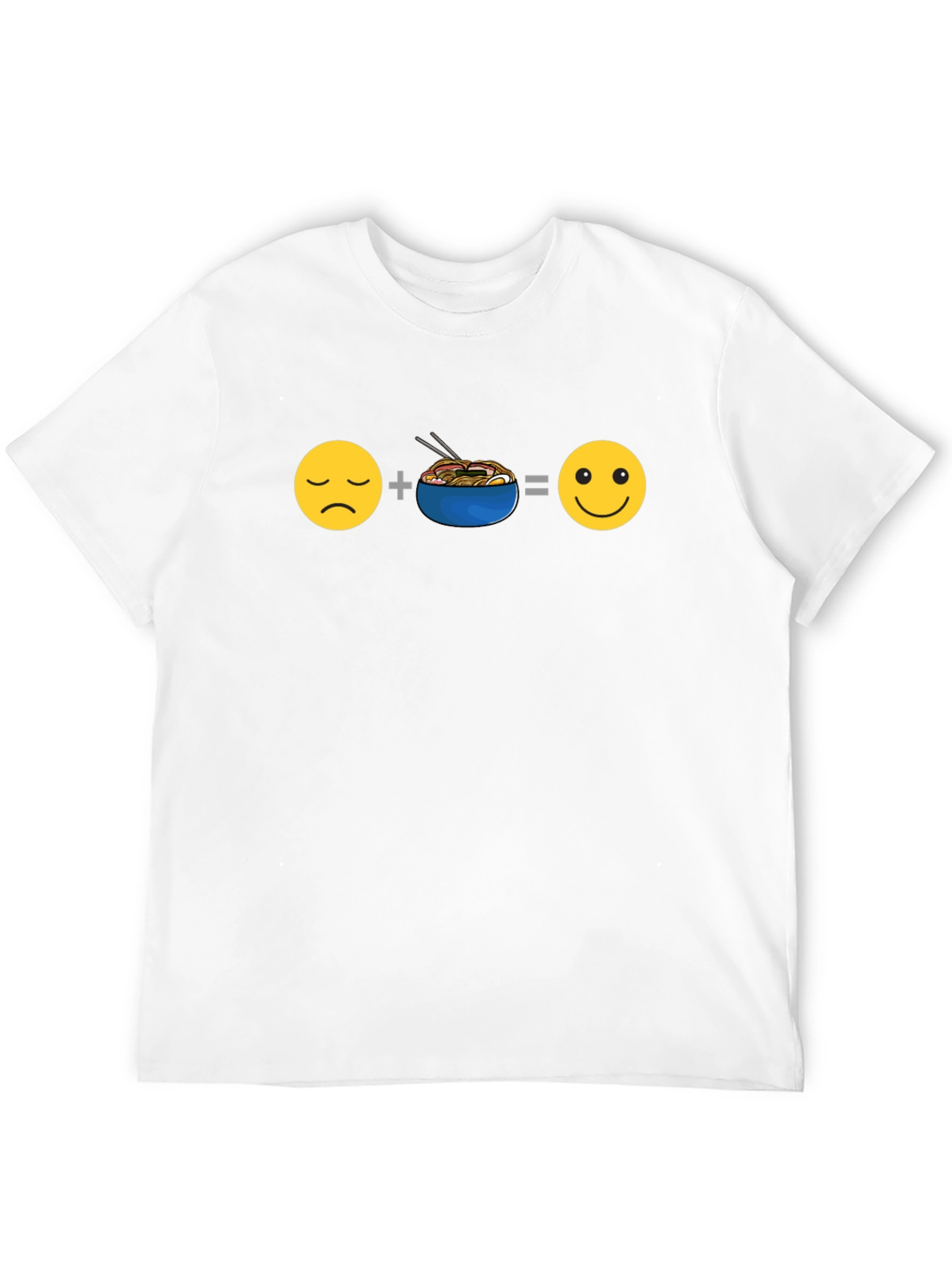 Ramen Equals Happy T-Shirt - Black