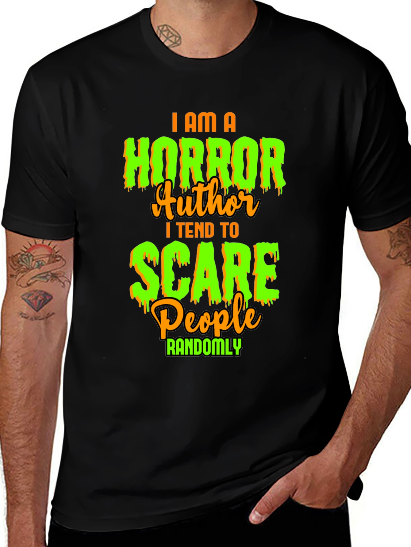 Horror Author Scary Halloween T-Shirt