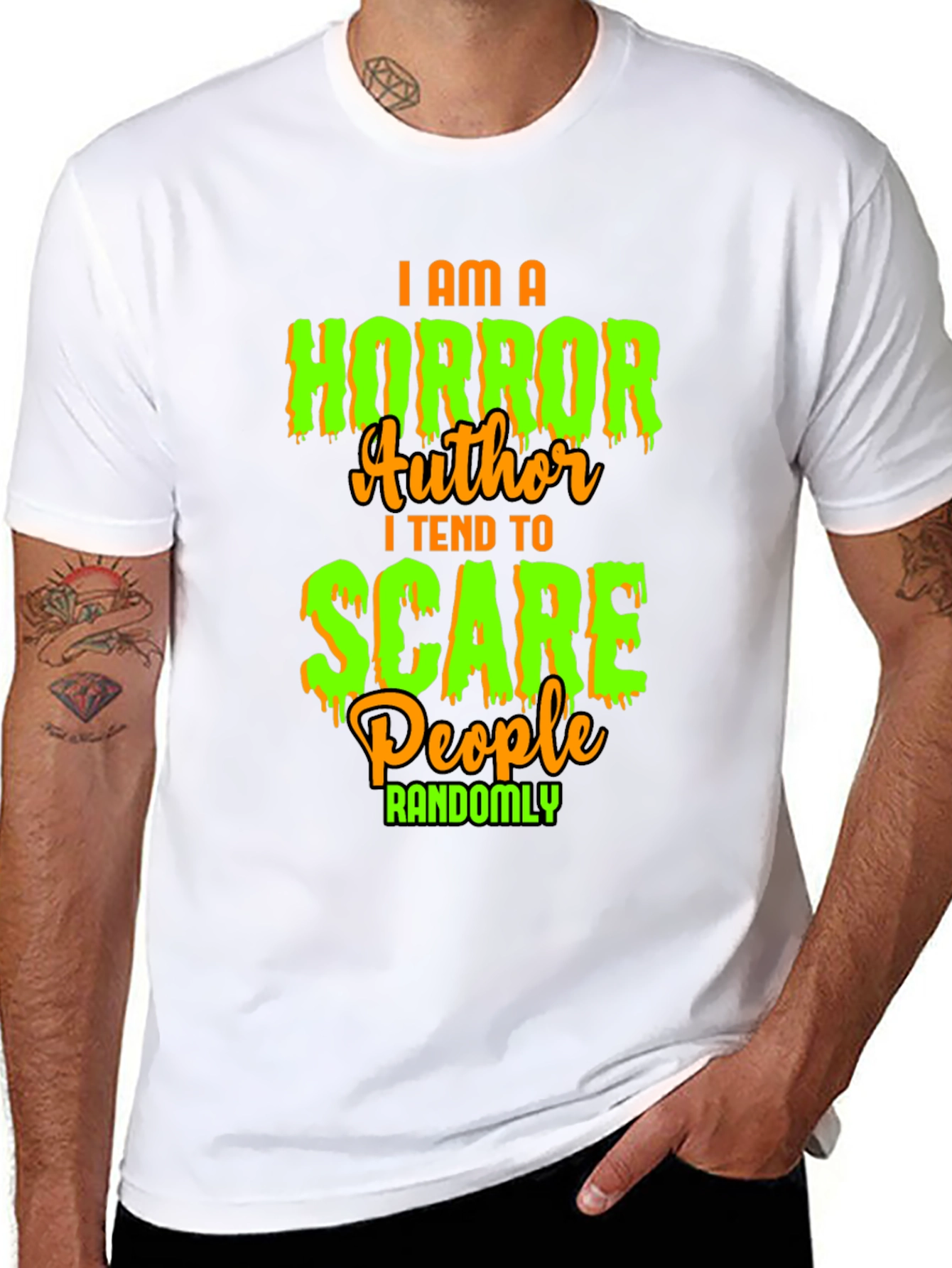 Horror Author Scary Halloween T-Shirt