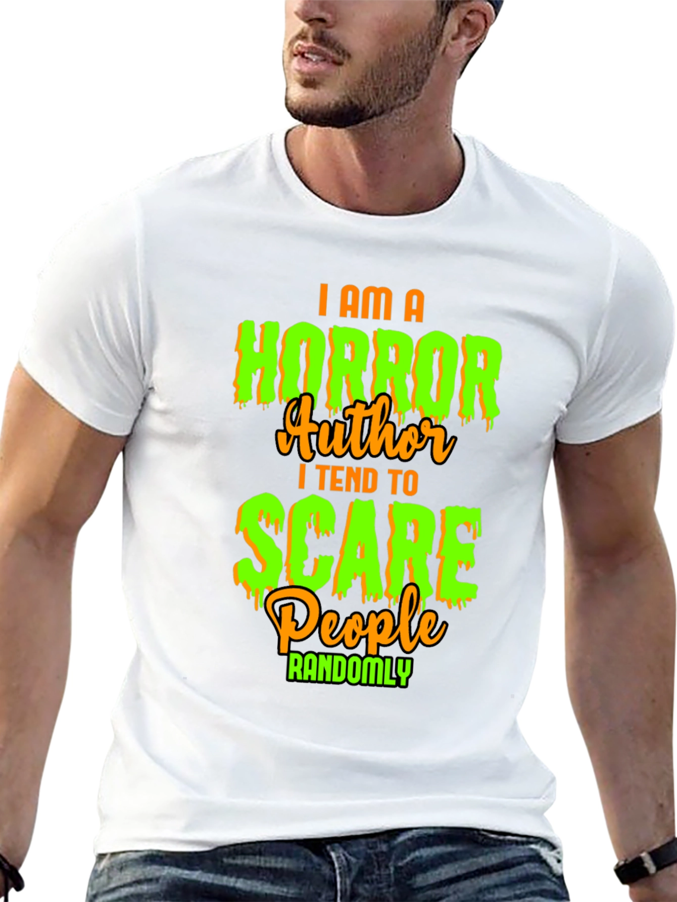 Horror Author Scary Halloween T-Shirt
