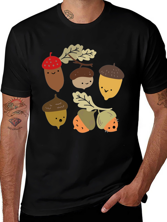 Cute Acorn Cartoon Graphic Tee