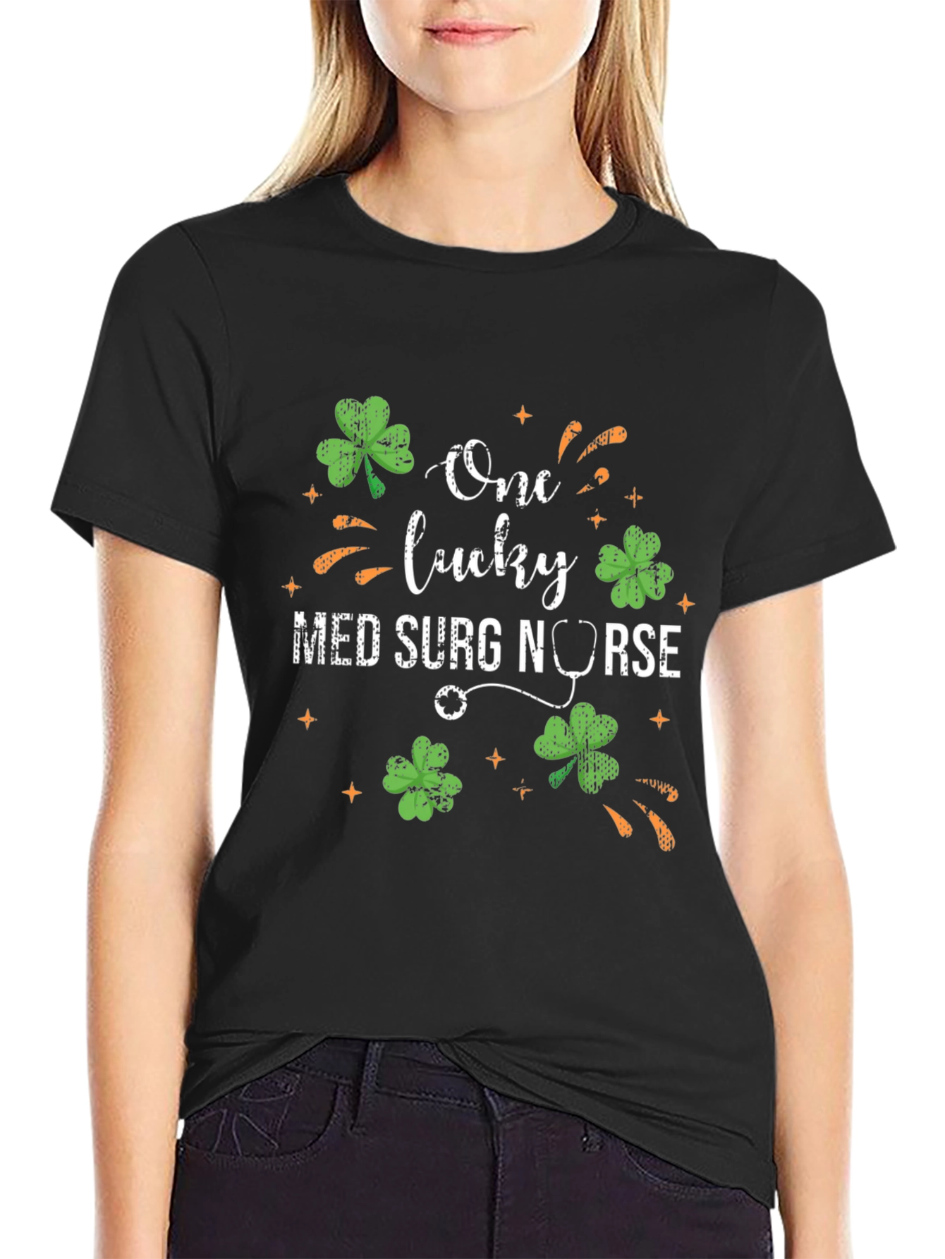 One Lucky Med Surg Nurse St. Patricks Day T-Shirt