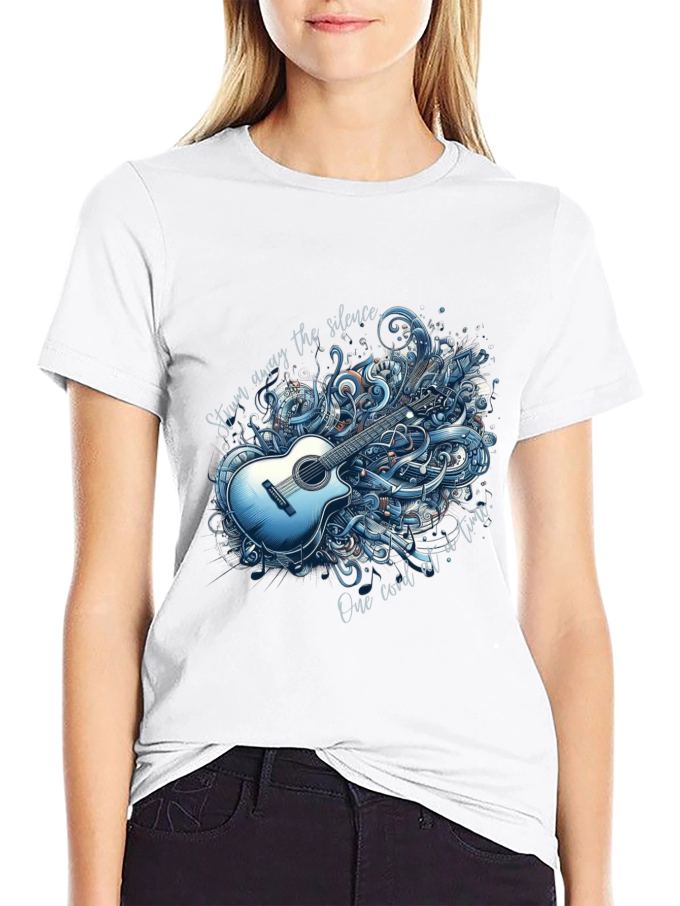 Acoustic Guitar Graphic T-Shirt