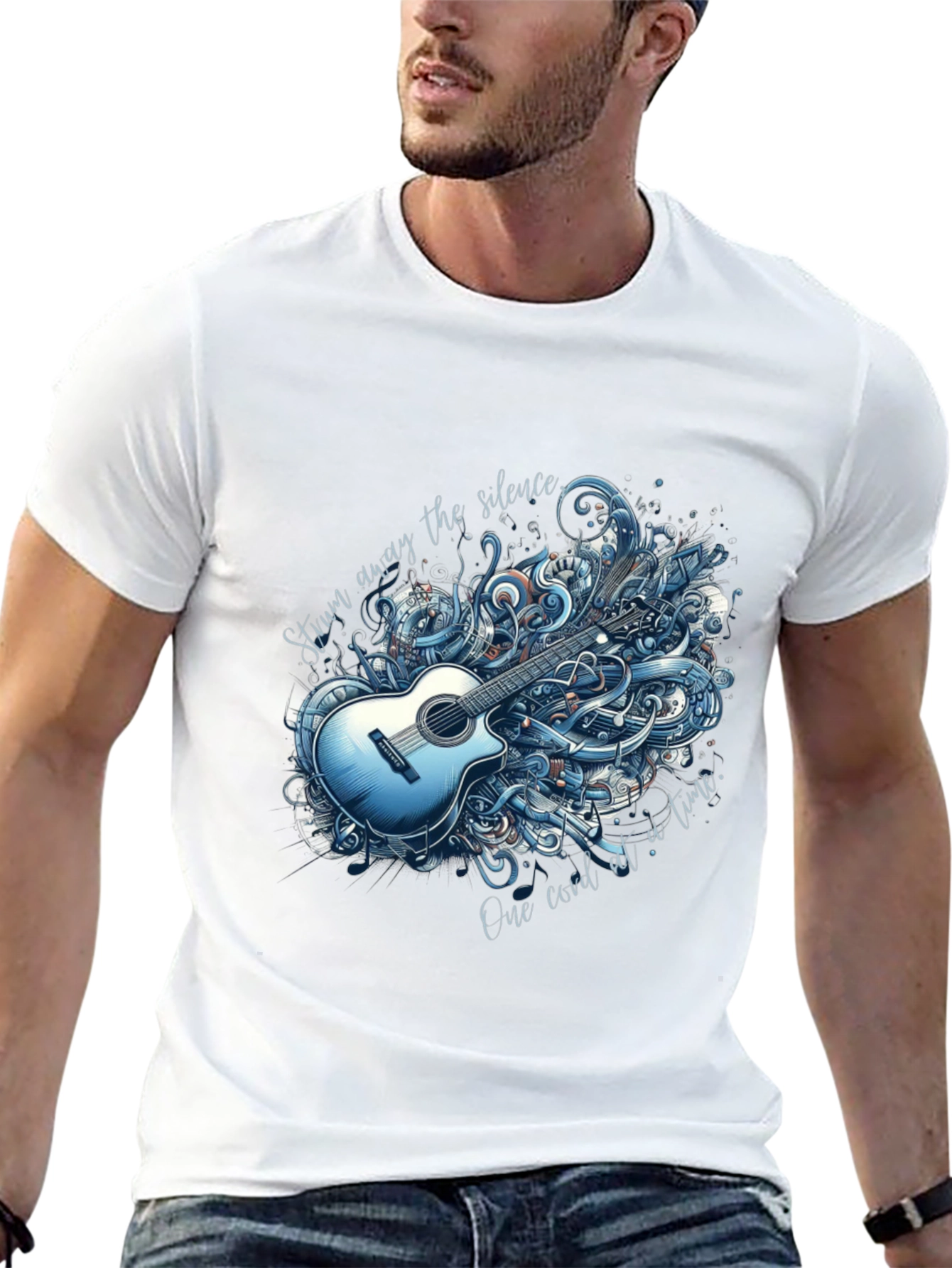 Acoustic Guitar Graphic T-Shirt