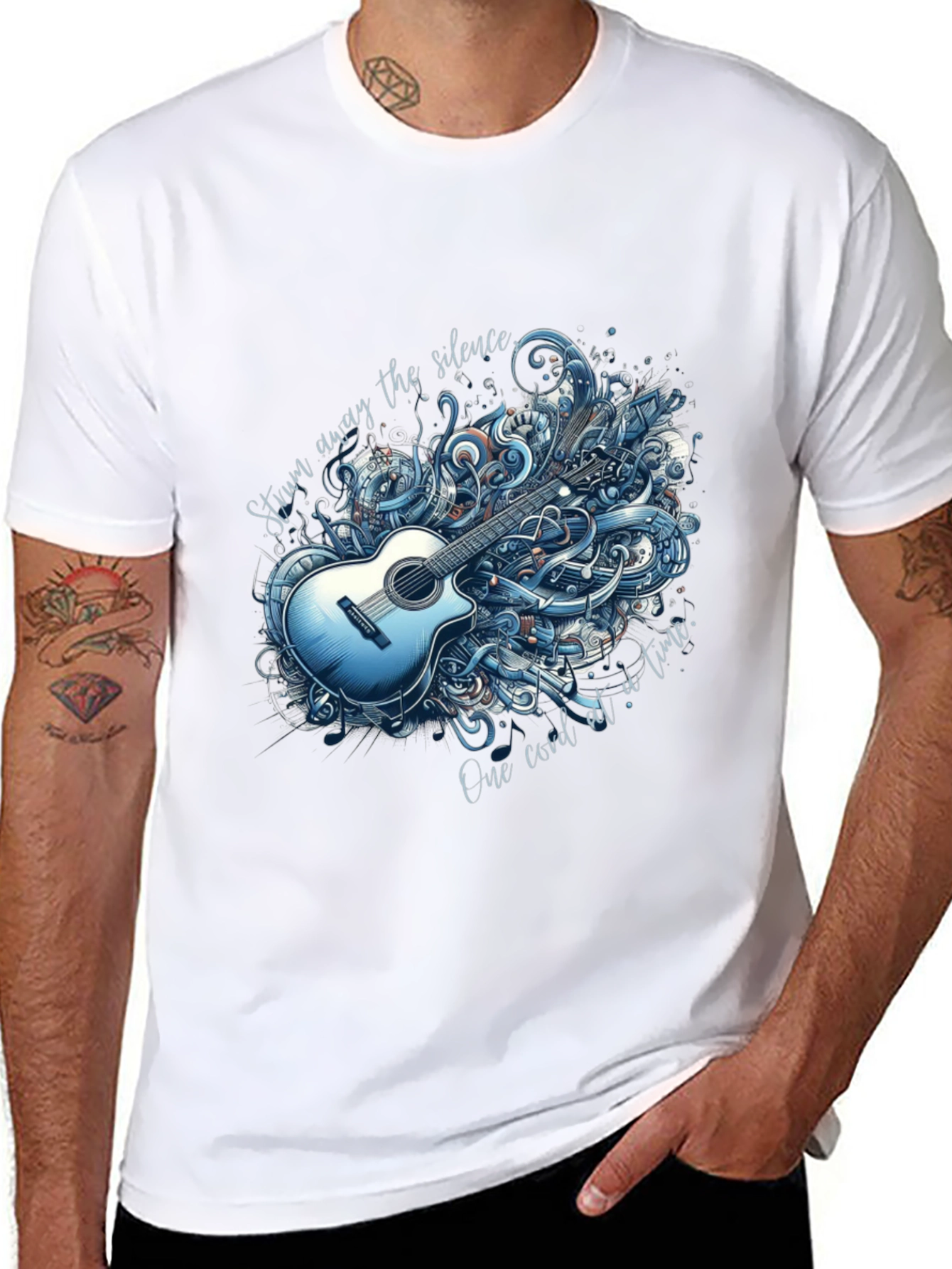 Acoustic Guitar Graphic T-Shirt