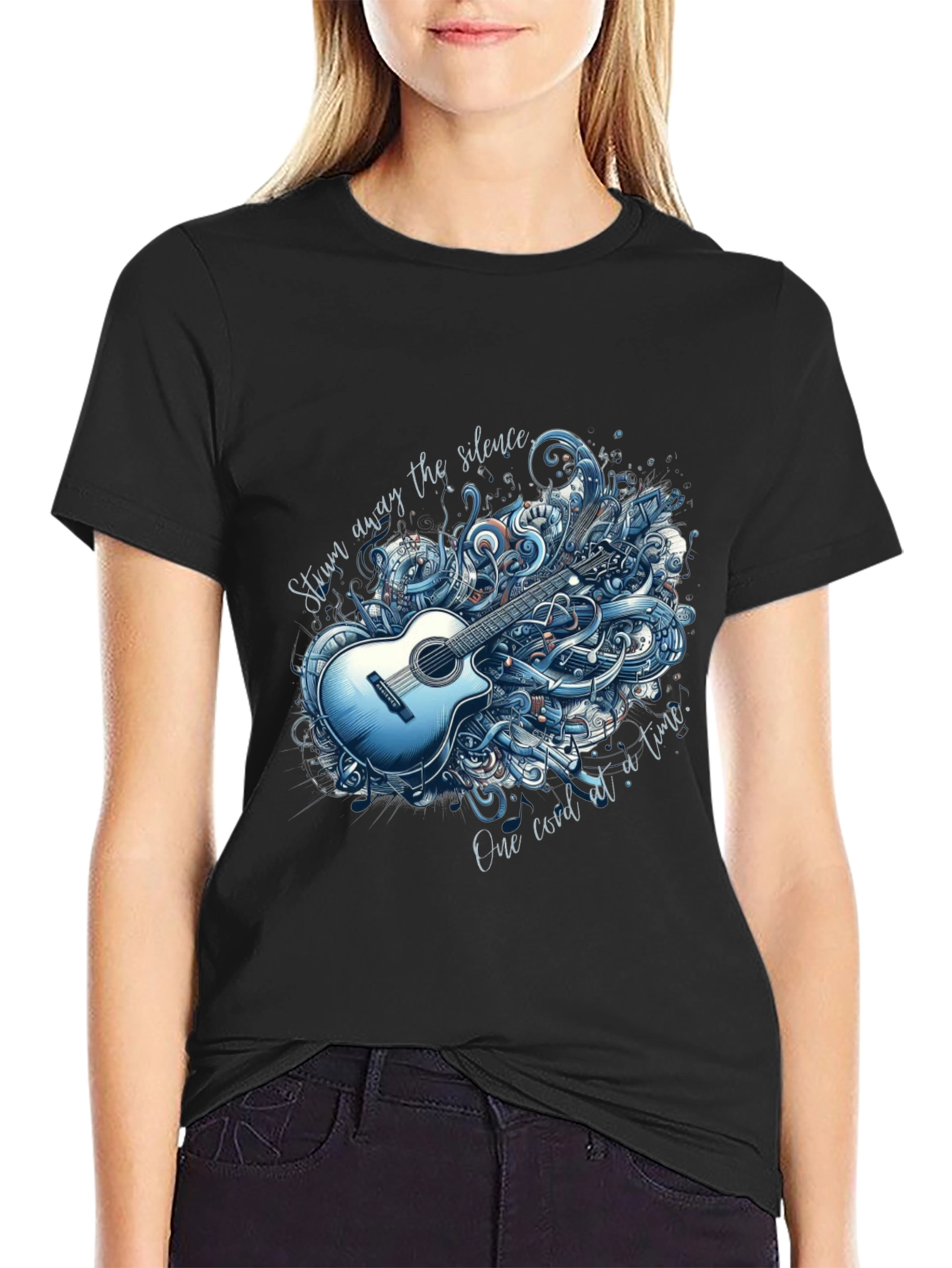 Acoustic Guitar Graphic T-Shirt