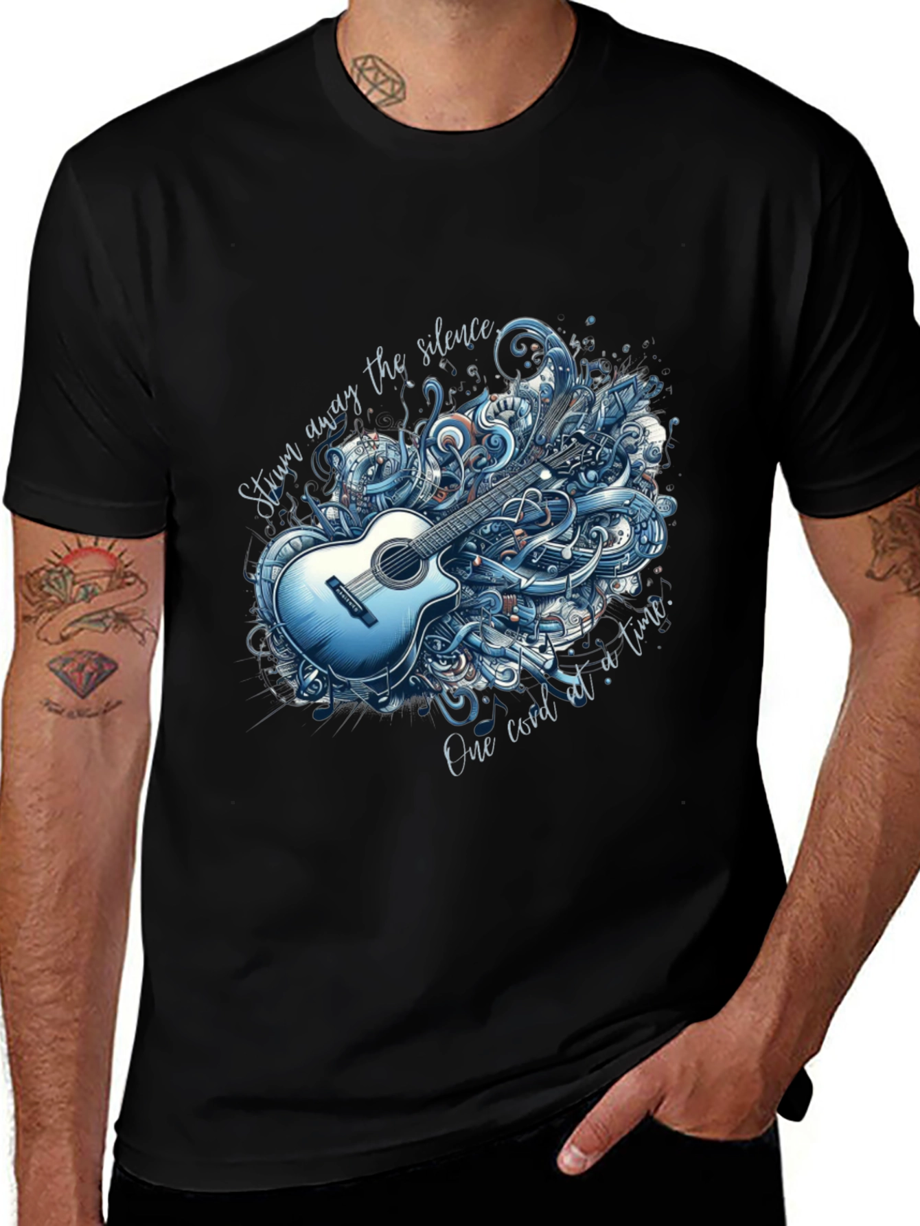 Acoustic Guitar Graphic T-Shirt