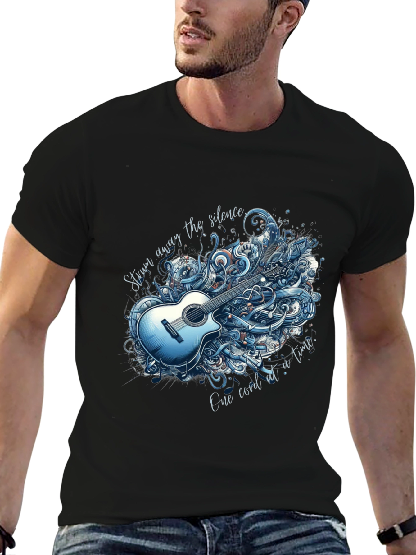 Acoustic Guitar Graphic T-Shirt