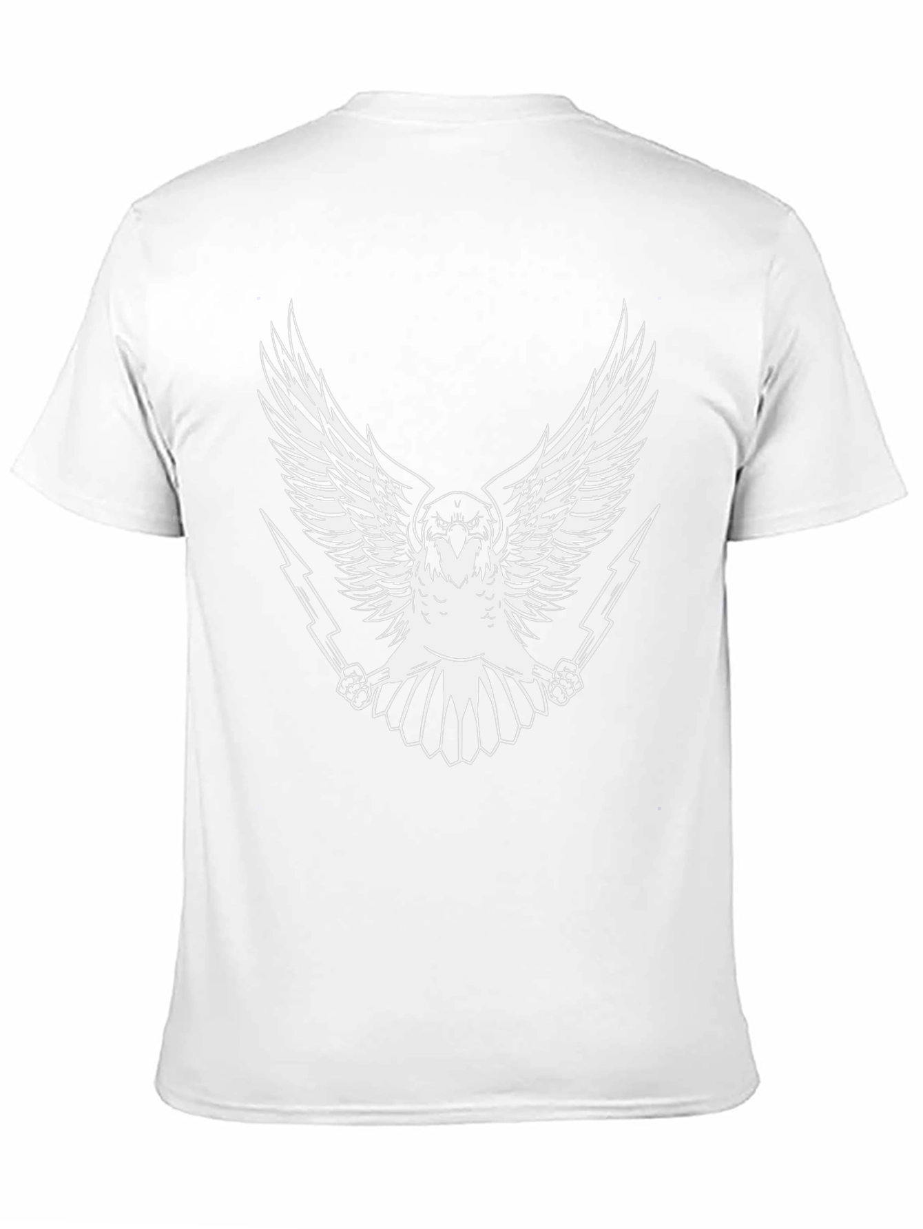 Eagle & Lightning Bolt Graphic Black T-Shirt