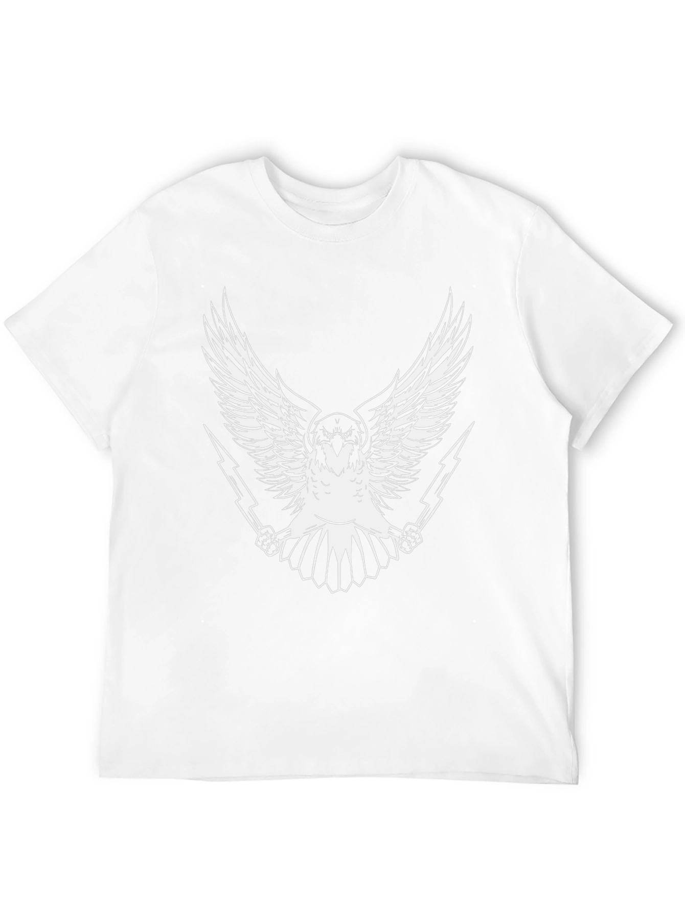 Eagle & Lightning Bolt Graphic Black T-Shirt