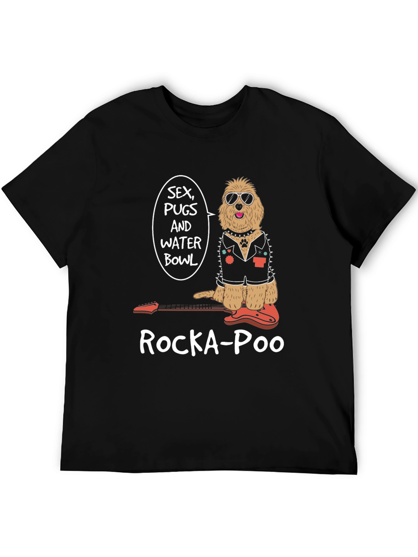 Rocka-Poo Dog Graphic T-Shirt