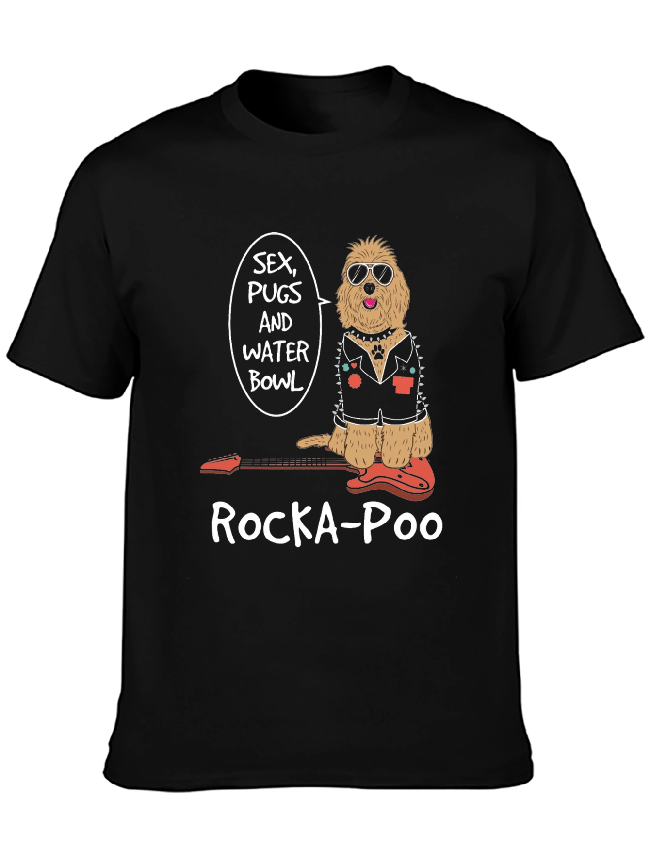 Rocka-Poo Dog Graphic T-Shirt