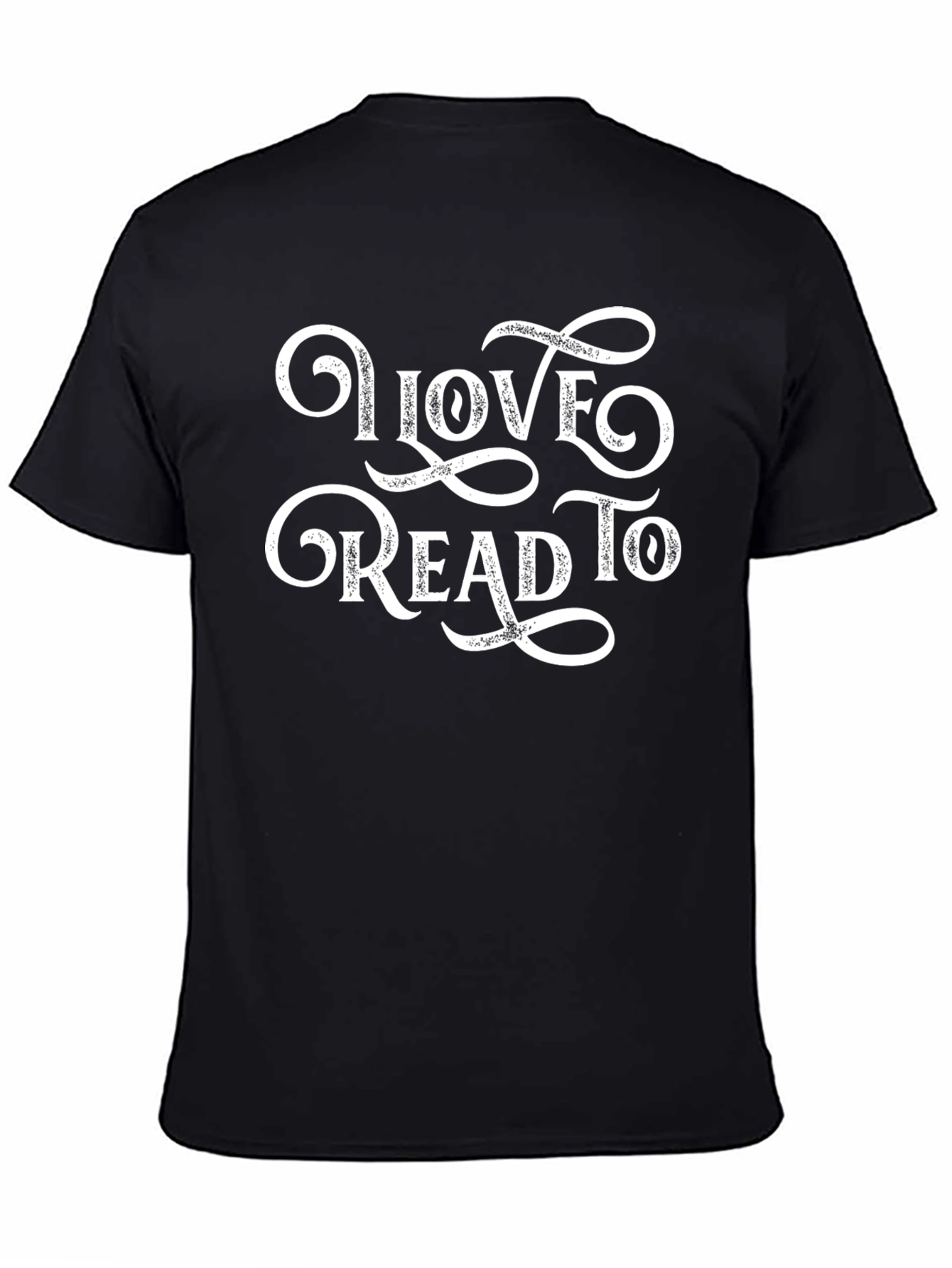 Love To Read Tee - Black Cotton Blend