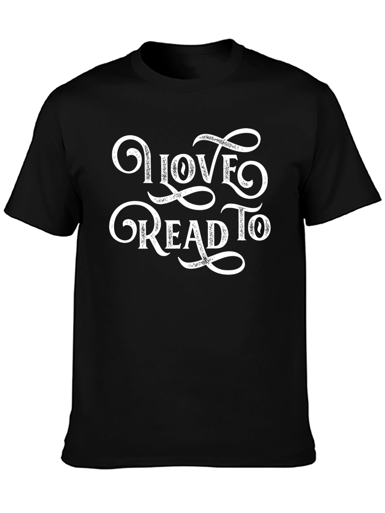 Love To Read Tee - Black Cotton Blend