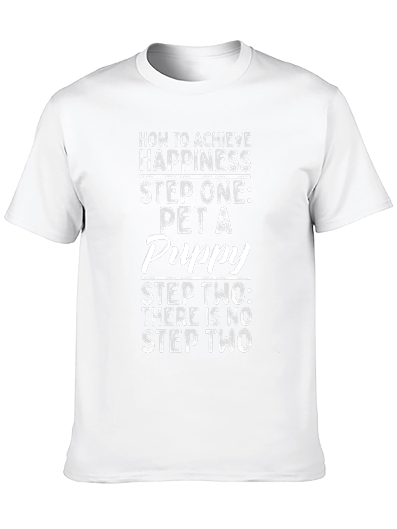Pet a Puppy T-Shirt - Achieve Happiness