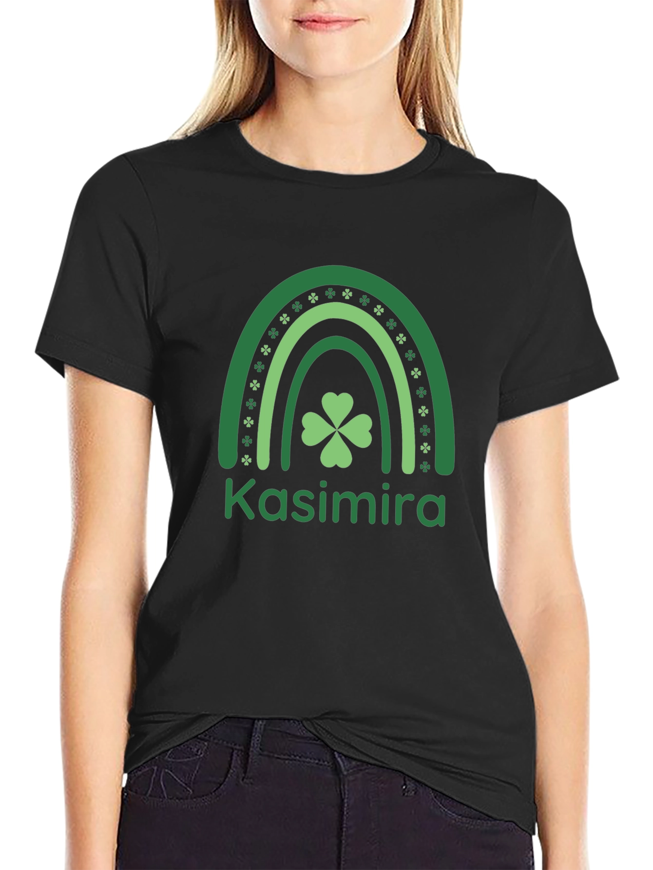 Kasimira St. Patricks Day Rainbow T-Shirt