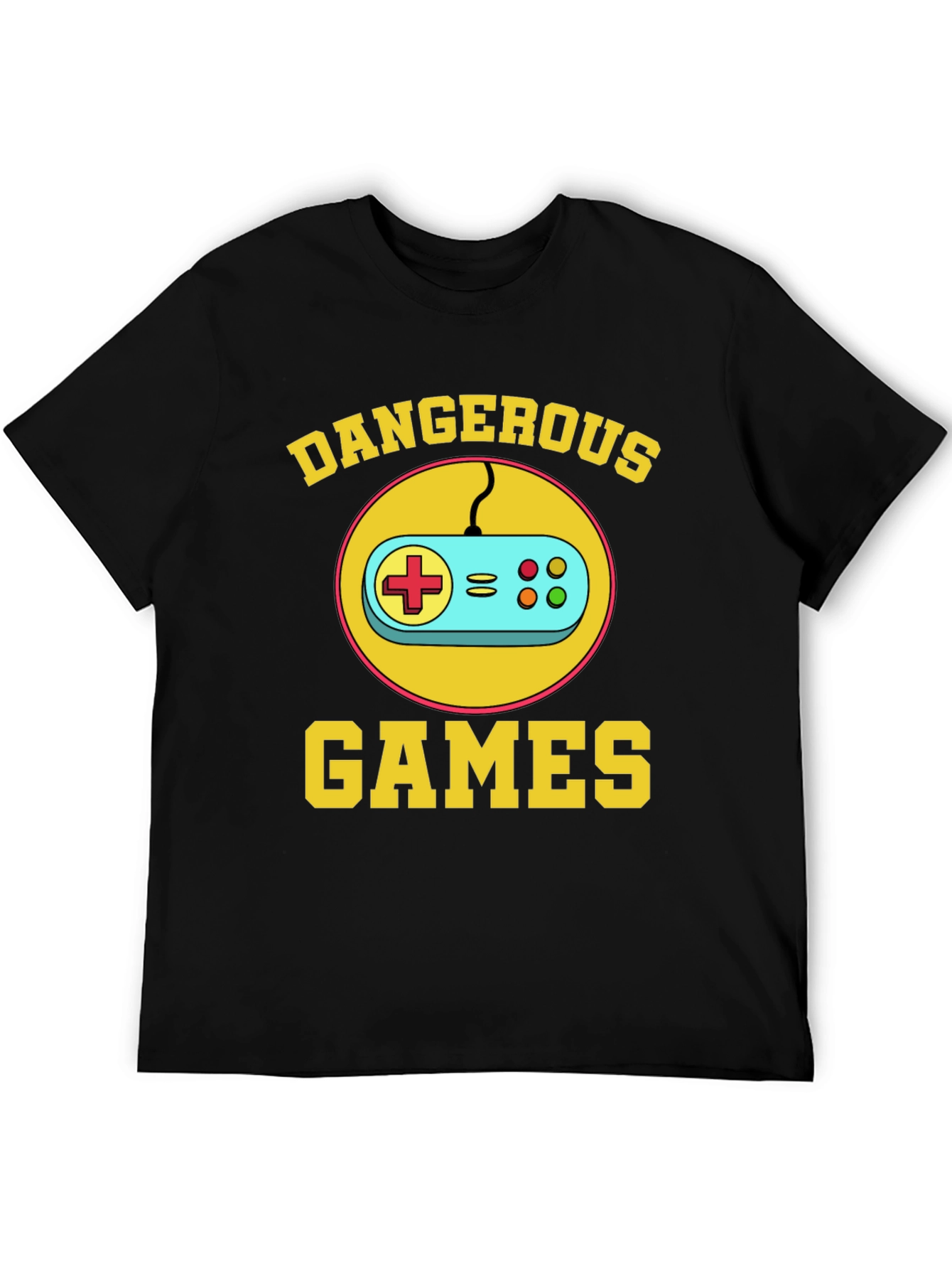 Dangerous Games Retro Controller Black T-Shirt