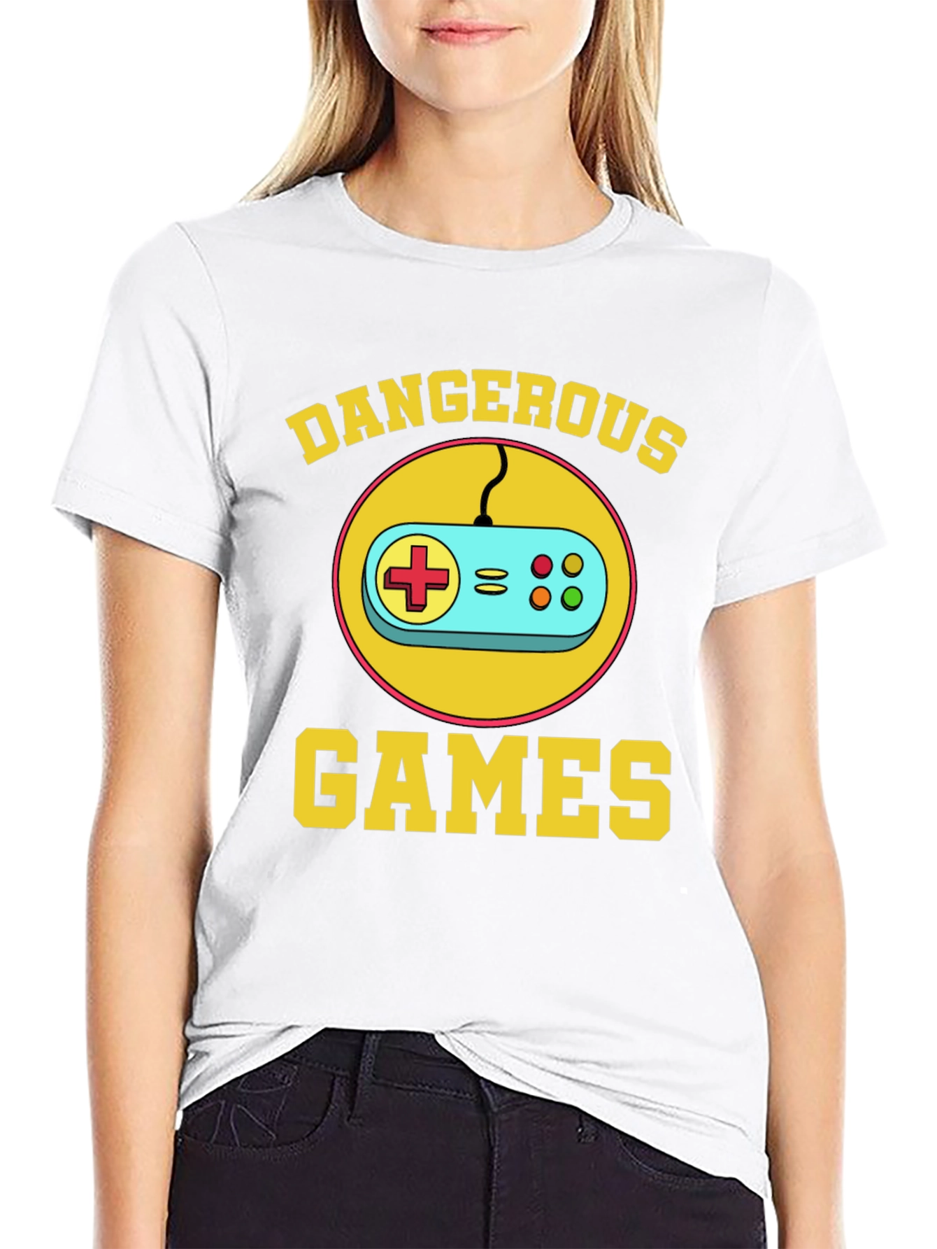Dangerous Games Retro Controller Black T-Shirt