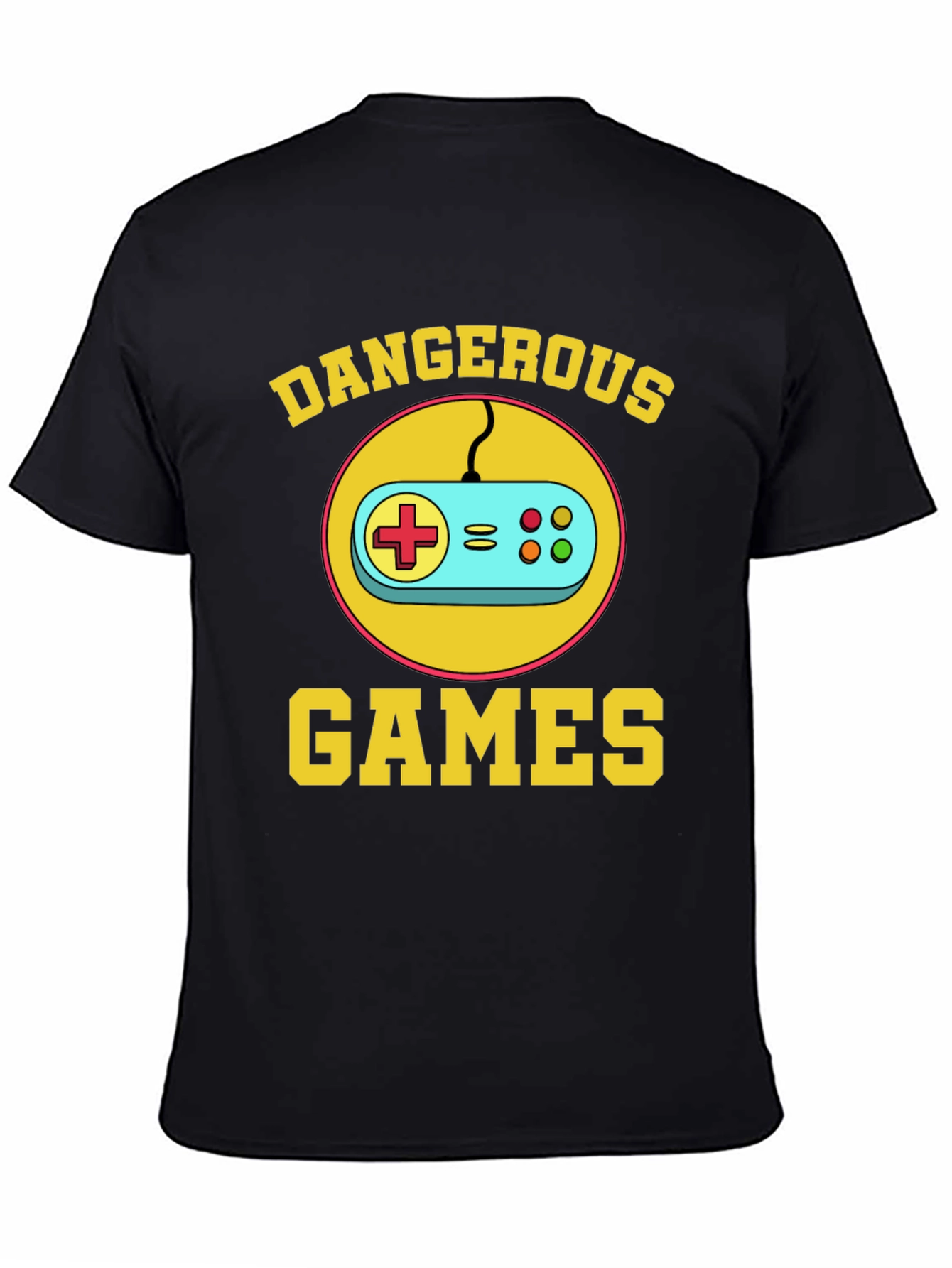 Dangerous Games Retro Controller Black T-Shirt