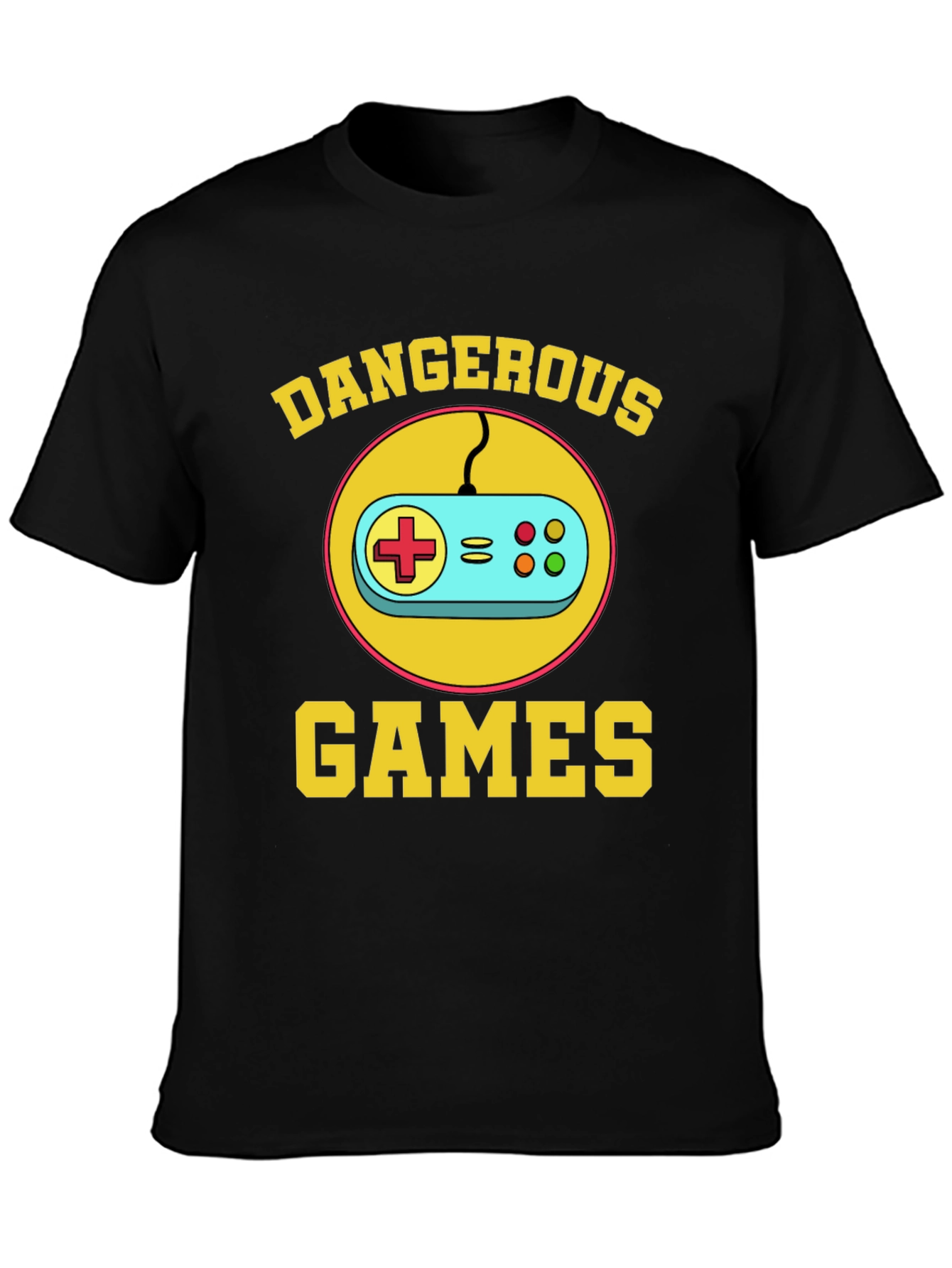 Dangerous Games Retro Controller Black T-Shirt