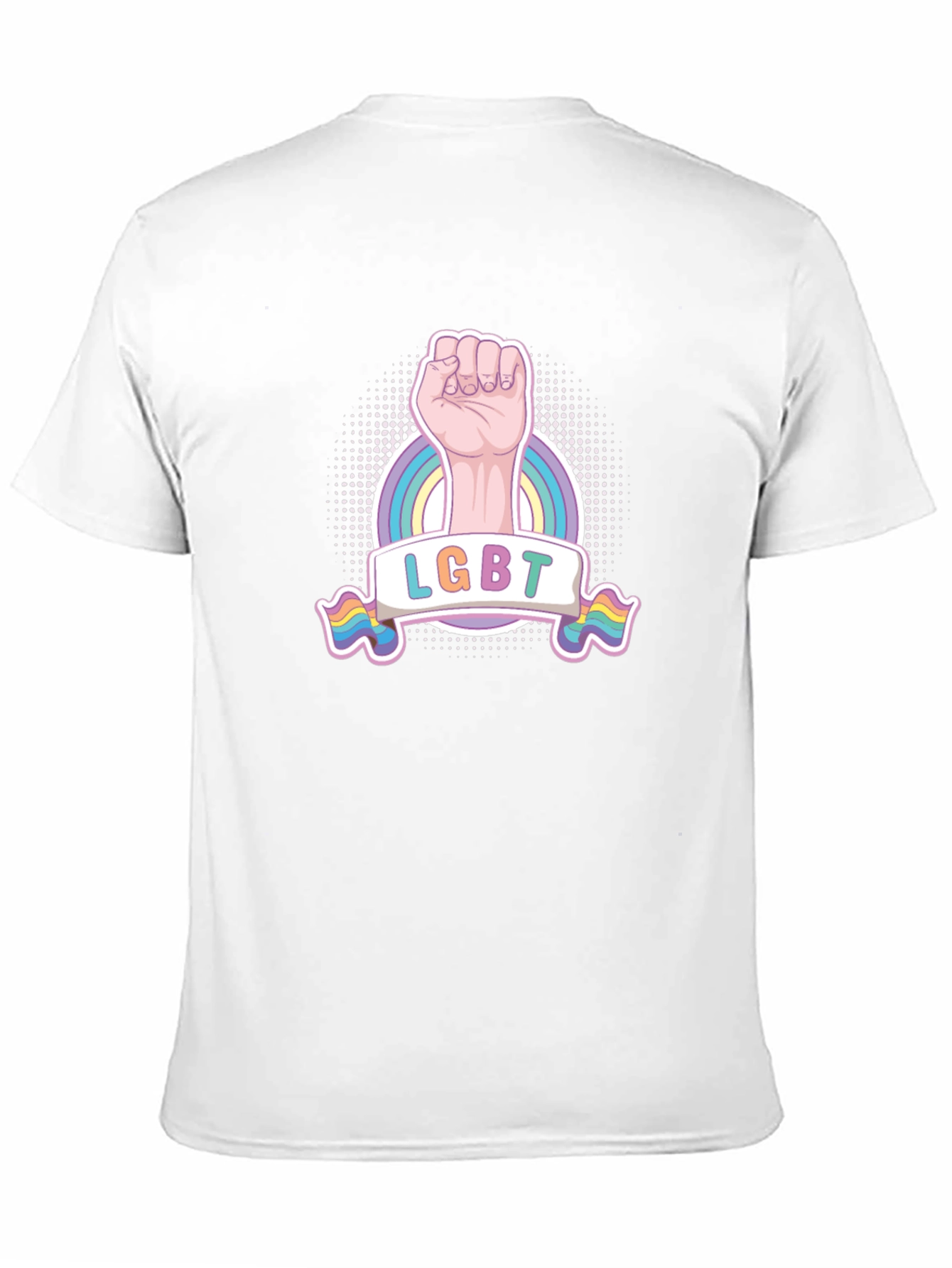 LGBT Pride Fist T-Shirt - Rainbow Graphic Tee