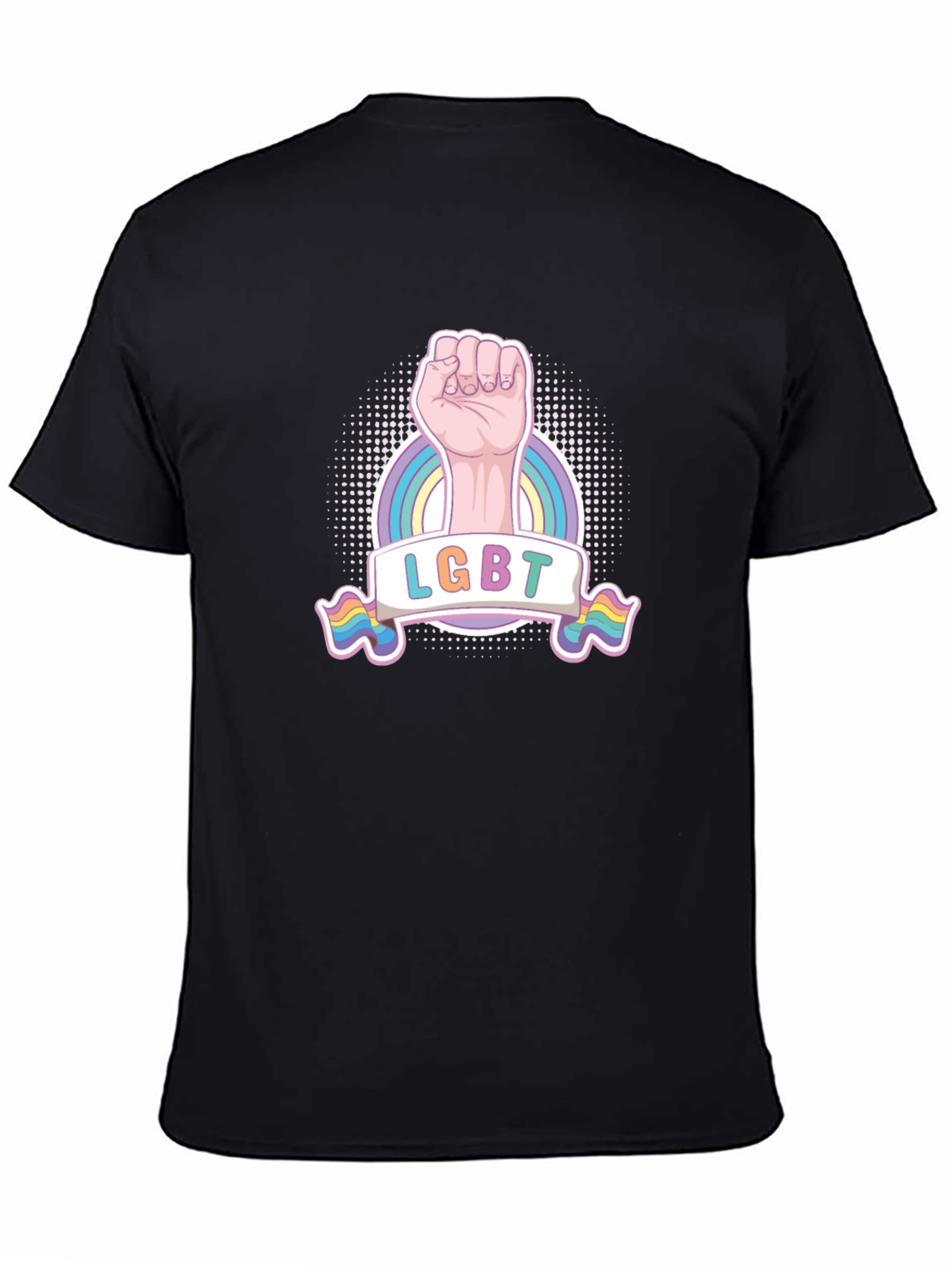 LGBT Pride Fist T-Shirt - Rainbow Graphic Tee