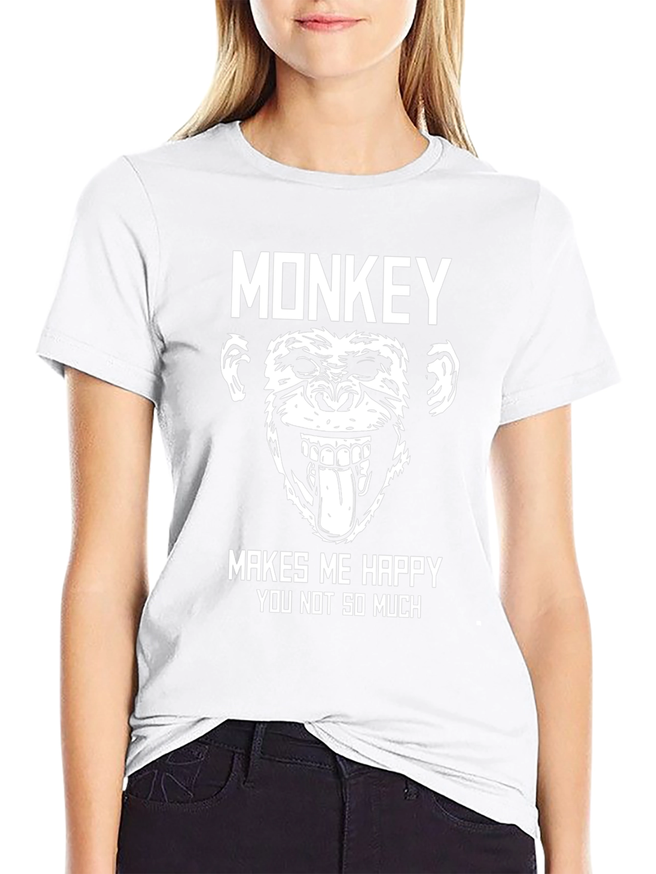 Monkey Makes Me Happy T-Shirt