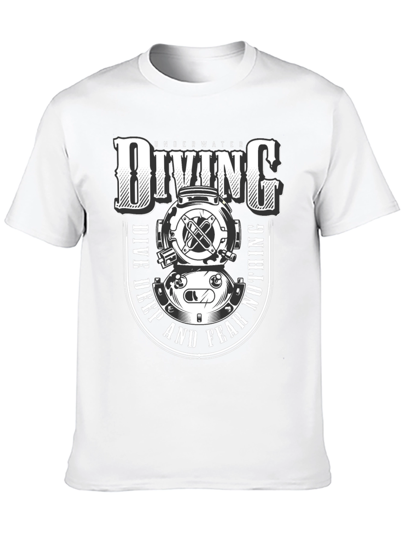 Underwater Diving T-Shirt - Dive Deep and Fear Nothing