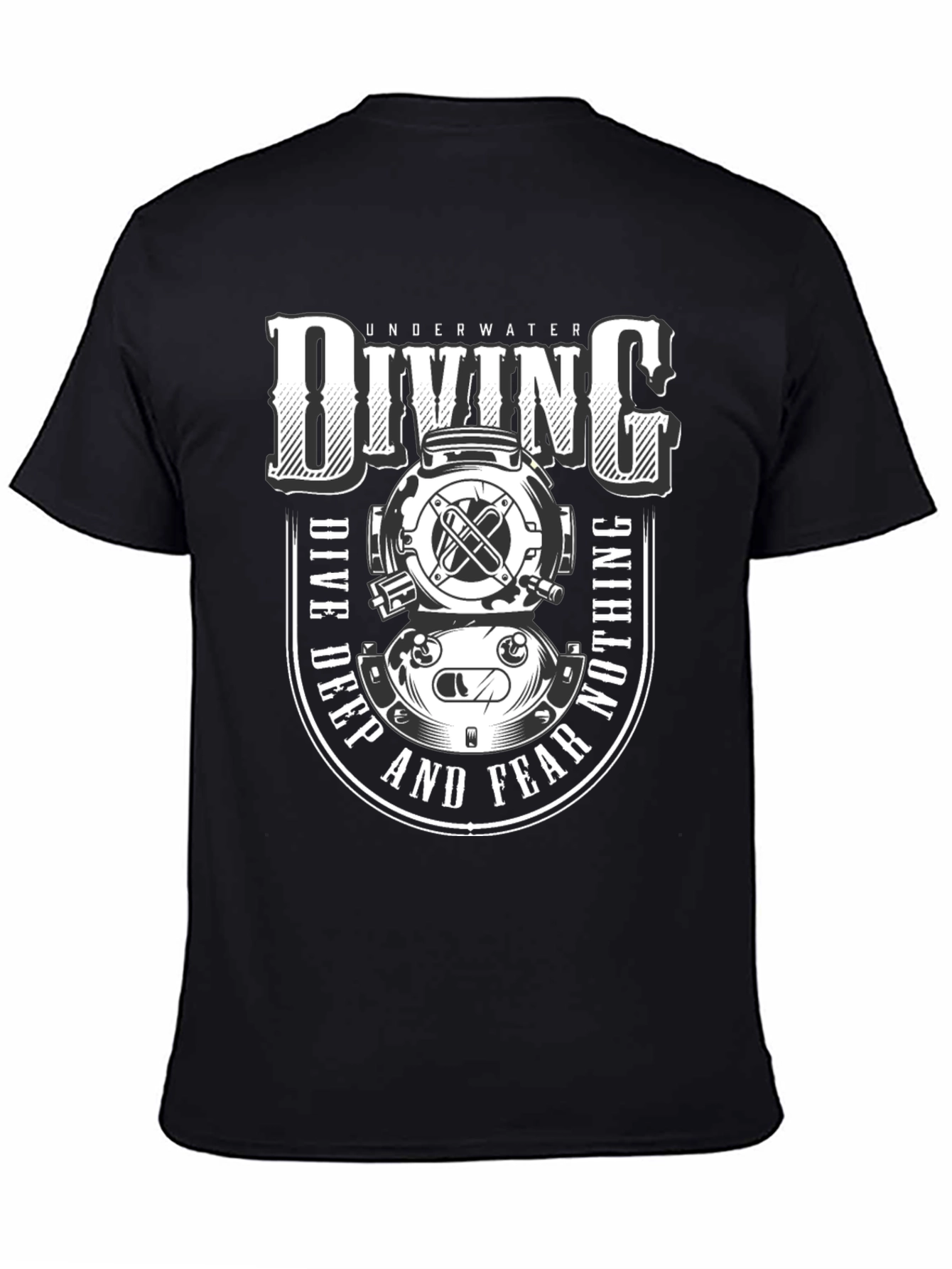 Underwater Diving T-Shirt - Dive Deep and Fear Nothing